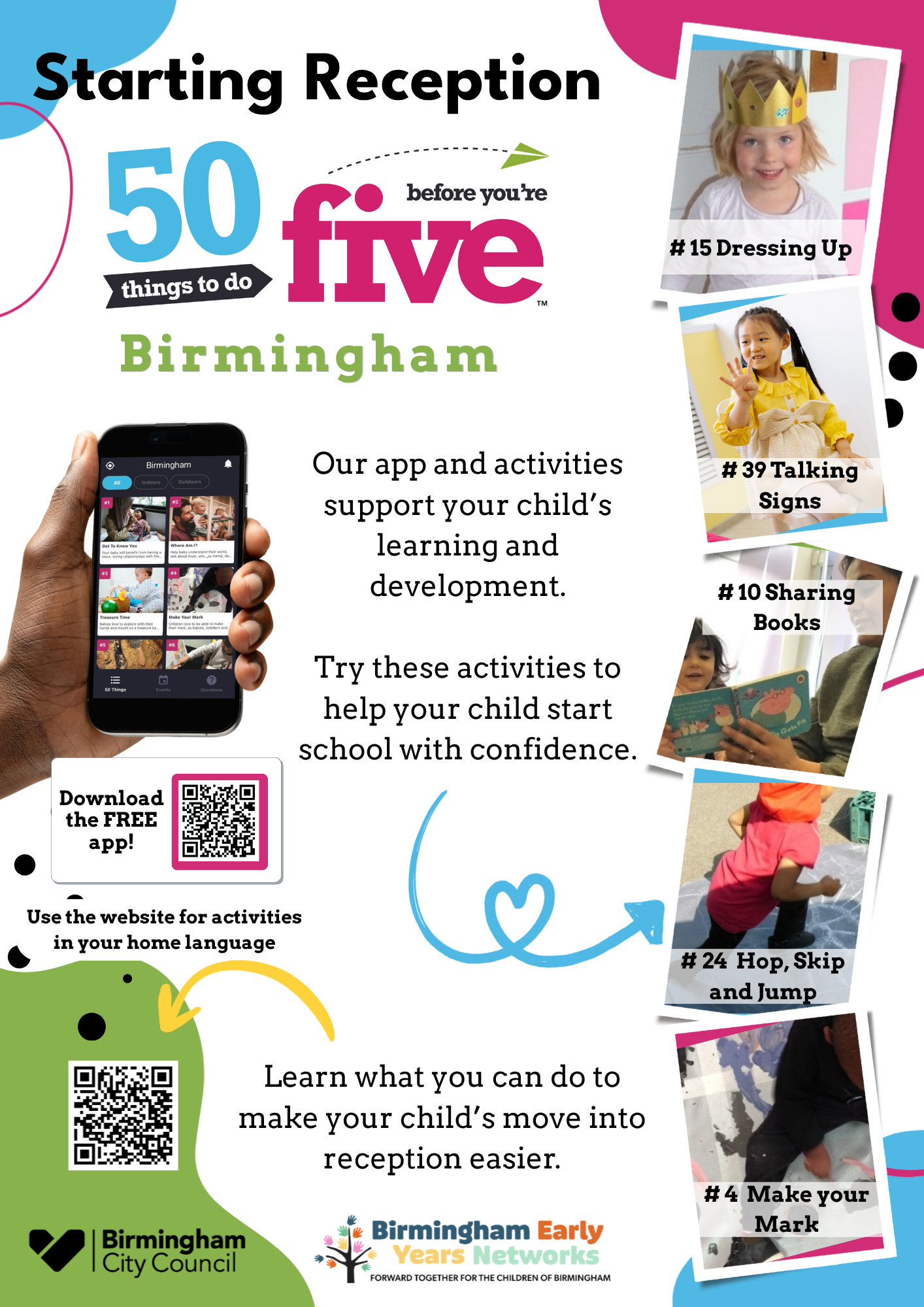 Image of the Starting Reception flyer