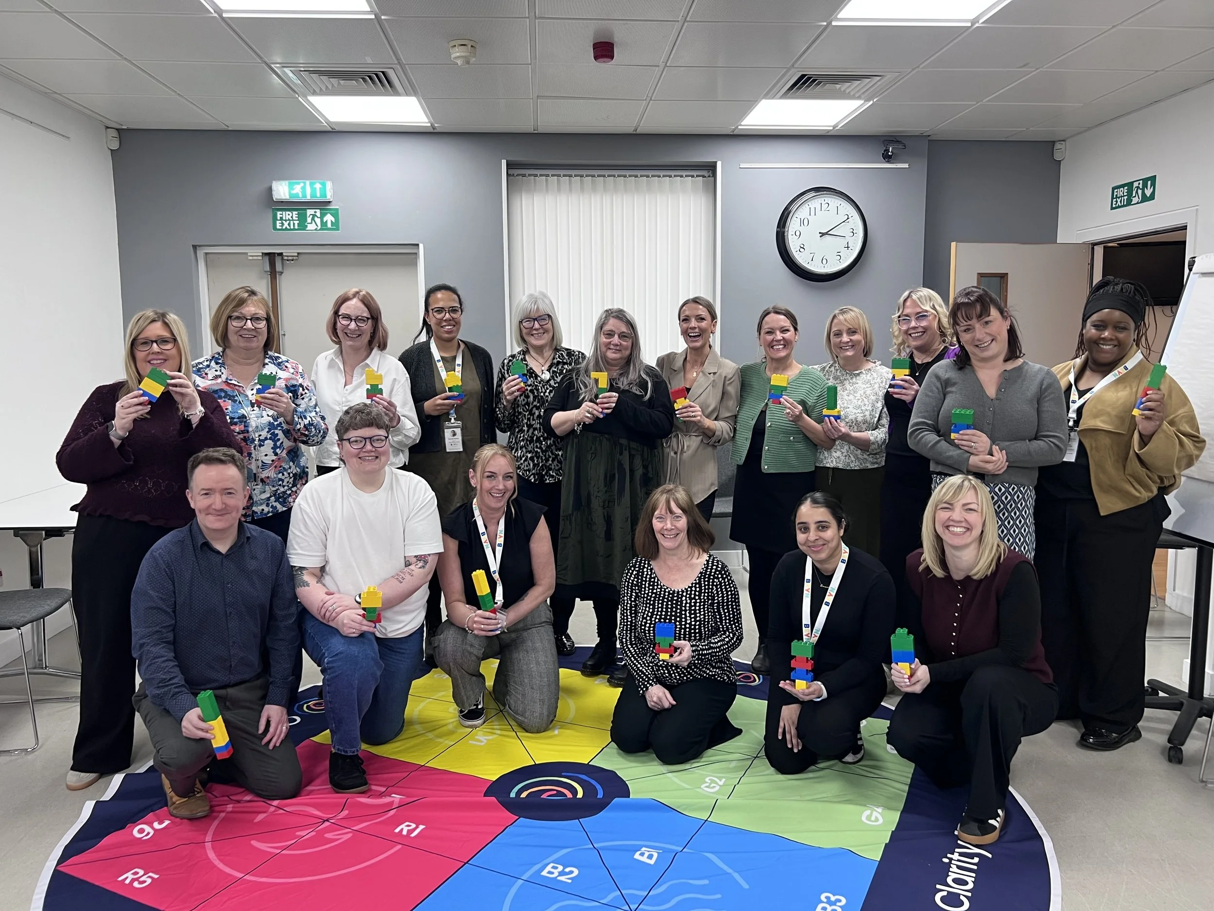 Photo of the wider BEYN team, including Strategic Group members, at a team training day
