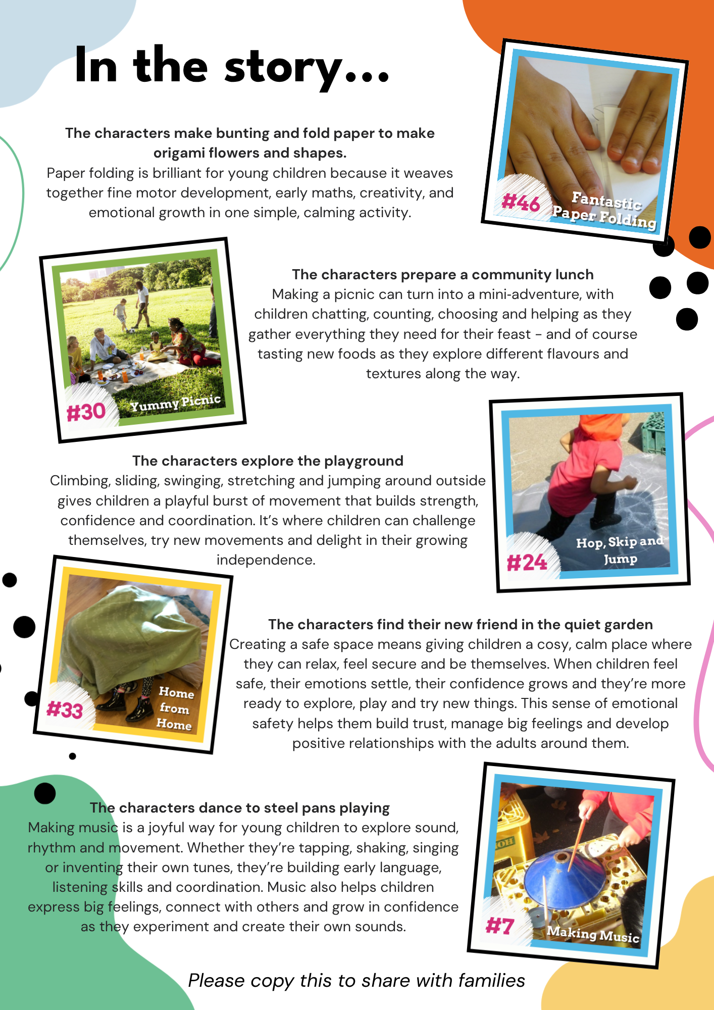 Page two of Transition Book for Families