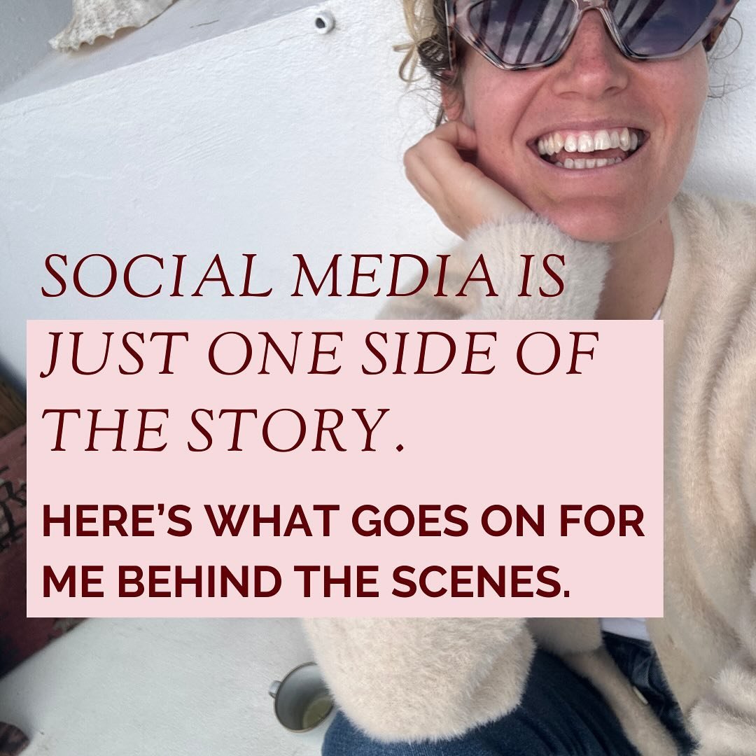 Social media is just one side of the story. Swipe to see what goes on for me behind the scenes&hellip; 

I keep seeing this trend pop up on my grid and I&rsquo;m into it. Some realness to cut through the world of comparison and judgment that social m