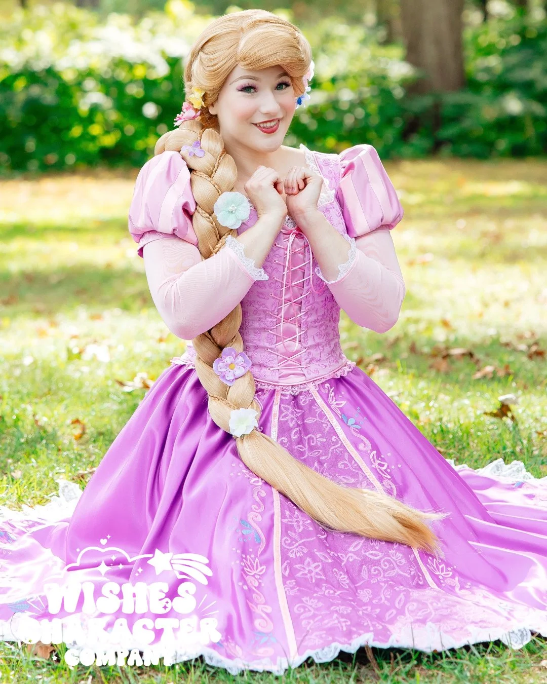 We're so excited to introduce Rapunzel's BRAND NEW look! 🎨🐸🍳⁠
⁠
Want her to attend your child's late autumn/early winter celebration? Be sure to get in touch-- we're beginning to book into January 2026! 💜⁠
⁠
www.wishescharactercompany.com⁠
info@w