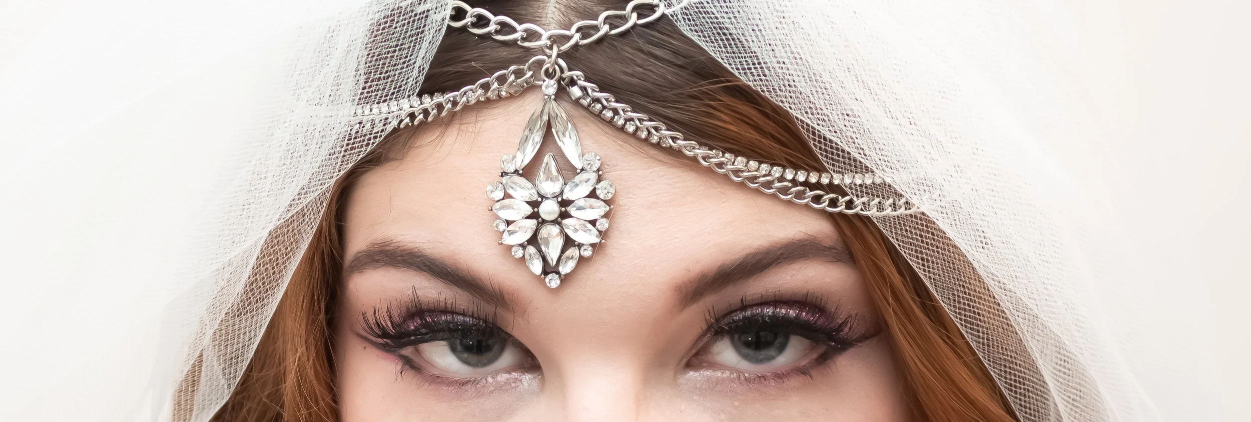 Classic White Diamond Headpiece