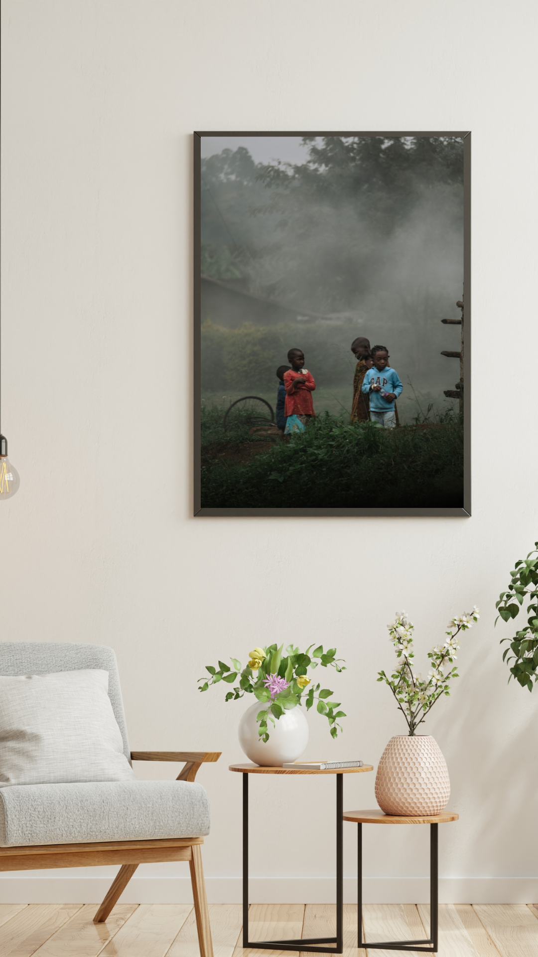 Enfants dans la brume