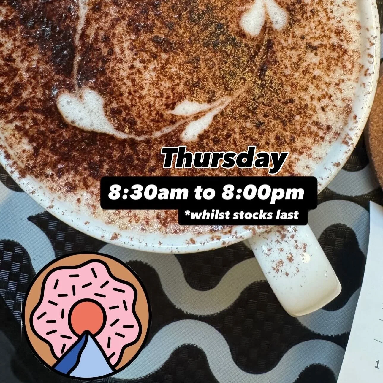 @holygrounds_ are back in the building this Thursday! 
They sold like hot cakes last time so don&rsquo;t miss out 🎉