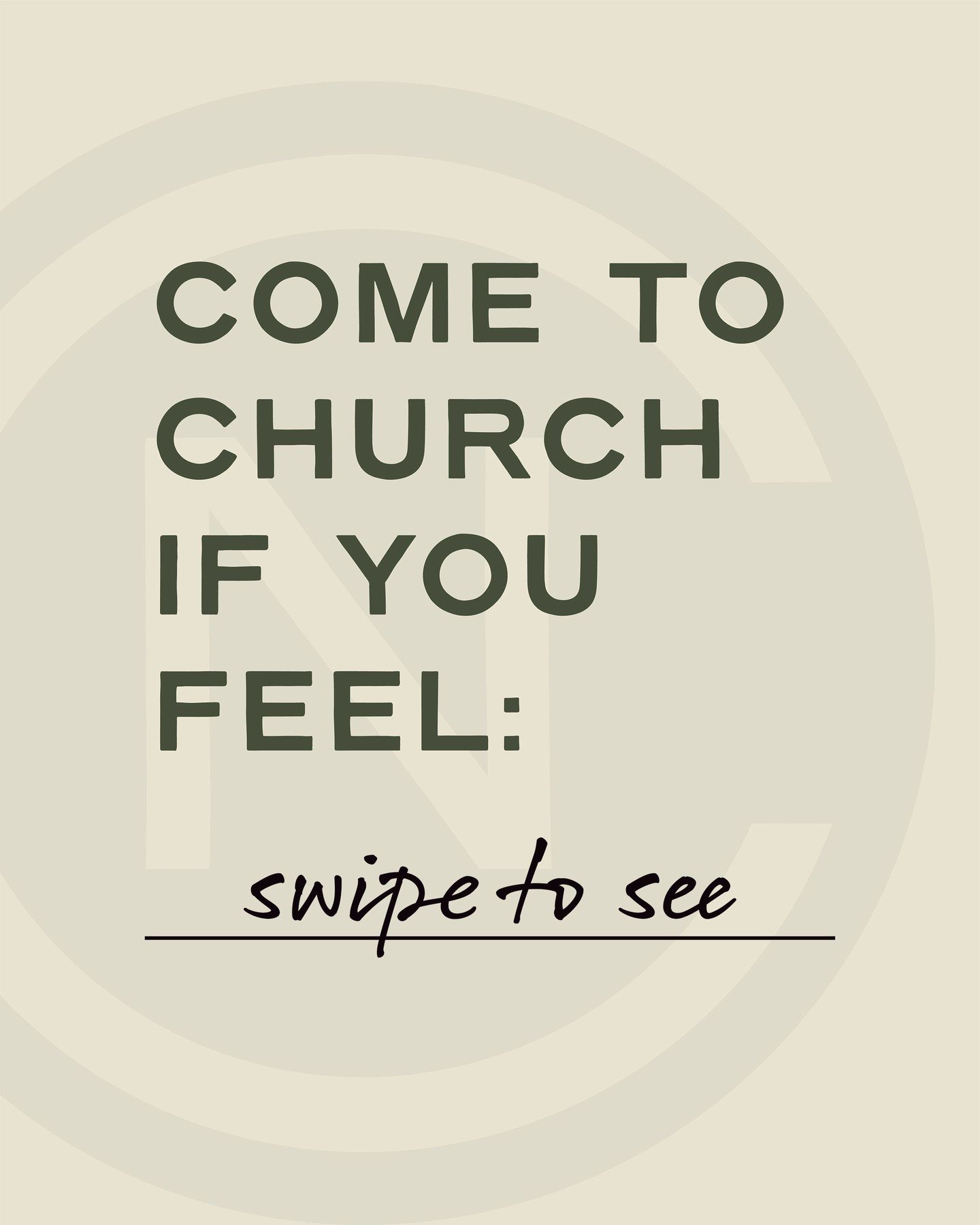 No matter how you're feeling, come to church and experience the transformational power of Jesus. 

#norwoodchurch #cincinnati #norwoodohio #church