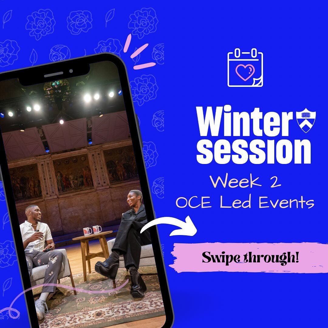 Week 2 OCE led events &mdash;&gt;

Happy Week 2 of Wintersession Tigers! Swipe through and check out our office led events this week!