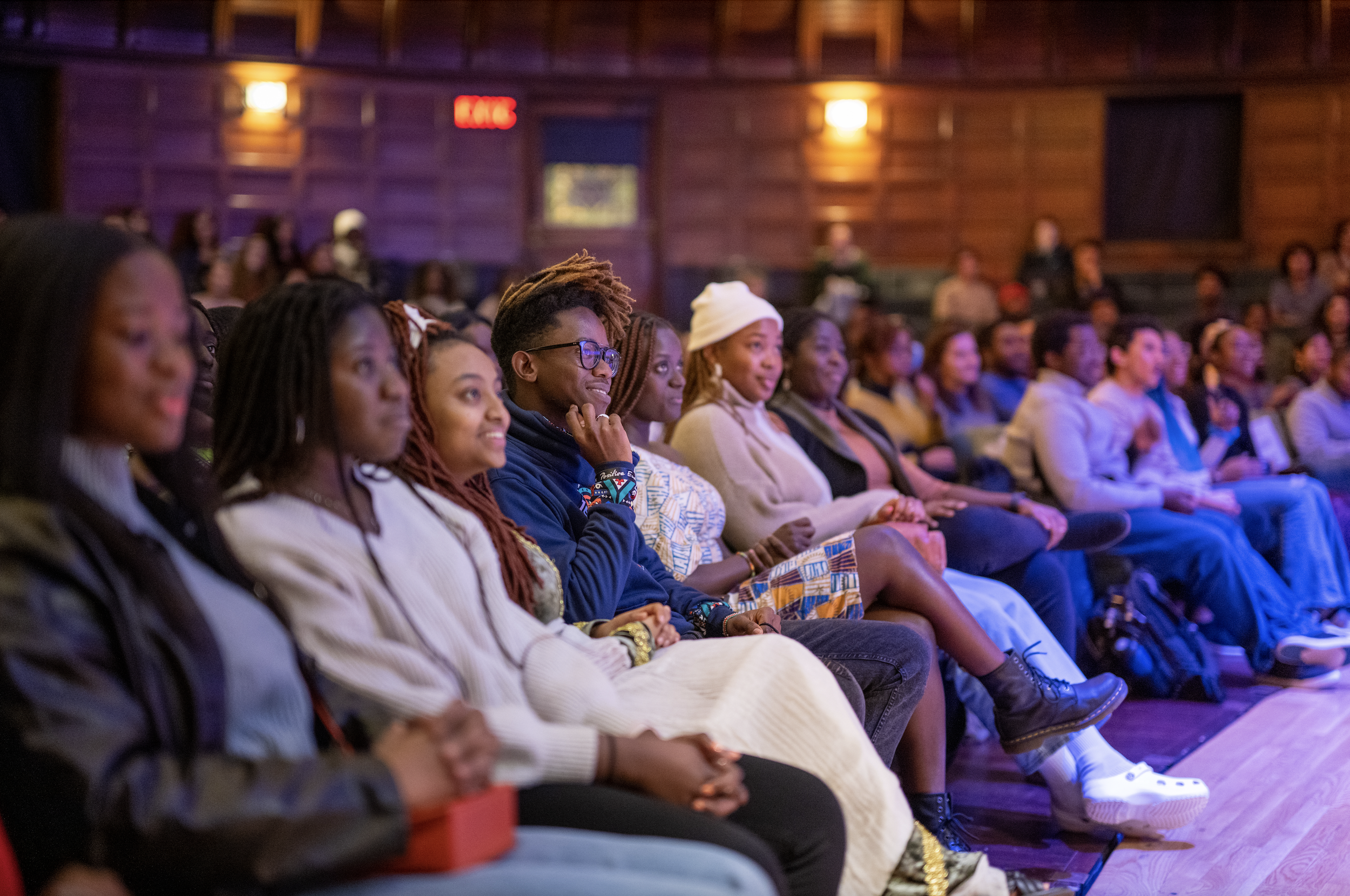 Students watching an event at Richardson Auditorium