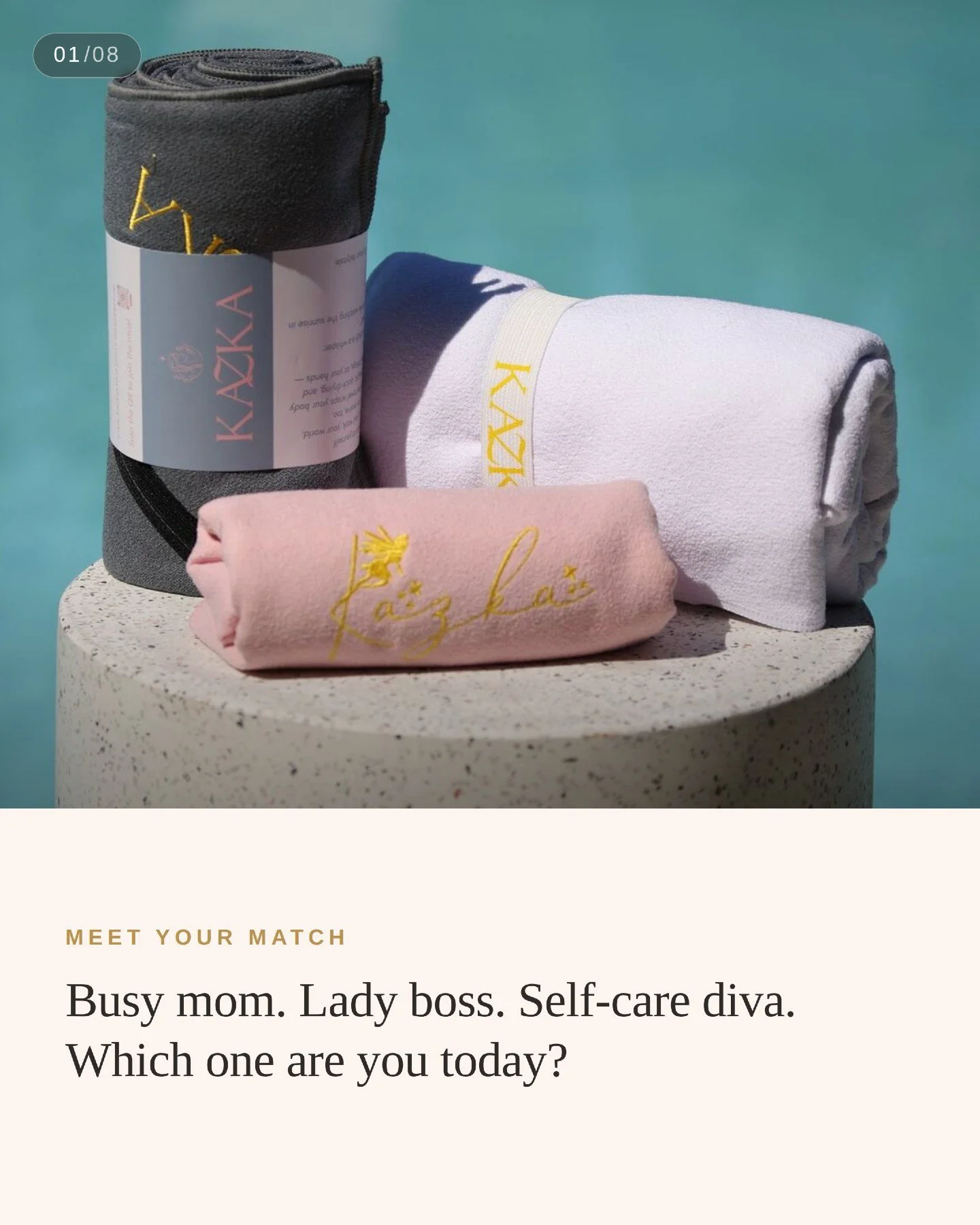 Busy mom. Lady boss. Self-care diva. Which one are you today?
Because most of us are all three before lunch &mdash; and this towel doesn&rsquo;t care which one
shows up. It keeps your valuables zipped in when you&rsquo;re running the boardroom. It ge