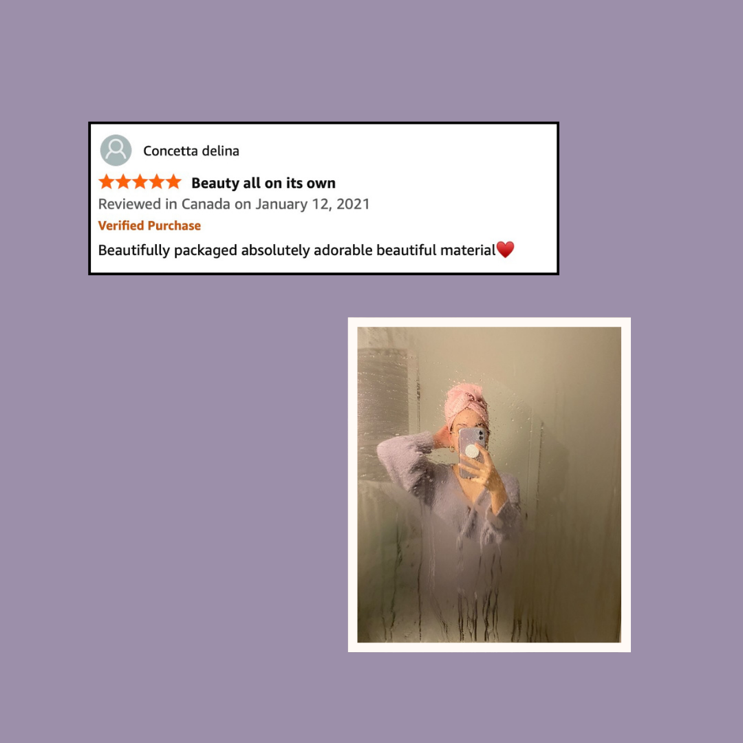 premium microfibre hair wrap, self-care ritual towel, customer reviews KAZKA, Vancouver self-care brand, hair towel for busy moms
sauna/yoga towel review