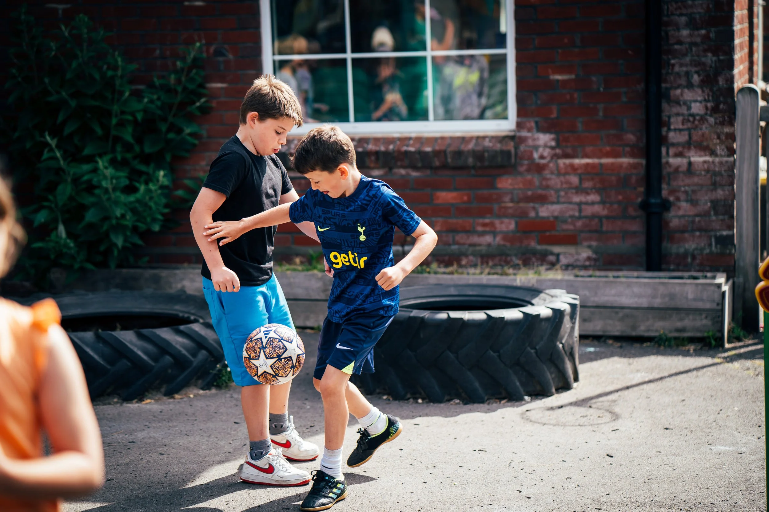Outdoor play is always available with lots of opportunities to play different sport activities