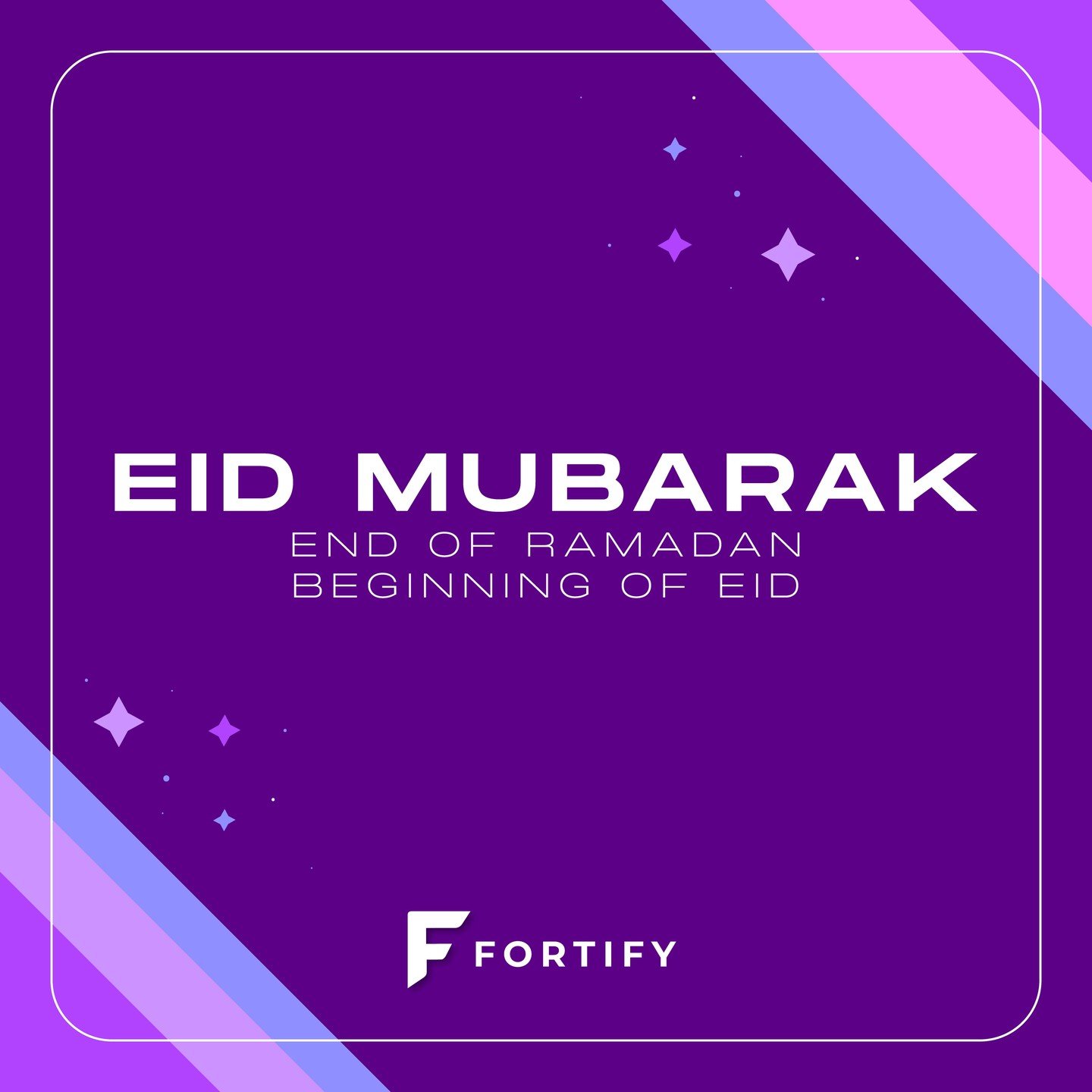 This week Ramadan comes to a close and Eid Al-Fitr begins. 
Wishing everyone a joyous Eid from your friends at Fortify!

#EidMubarak #EidAlFitr2024