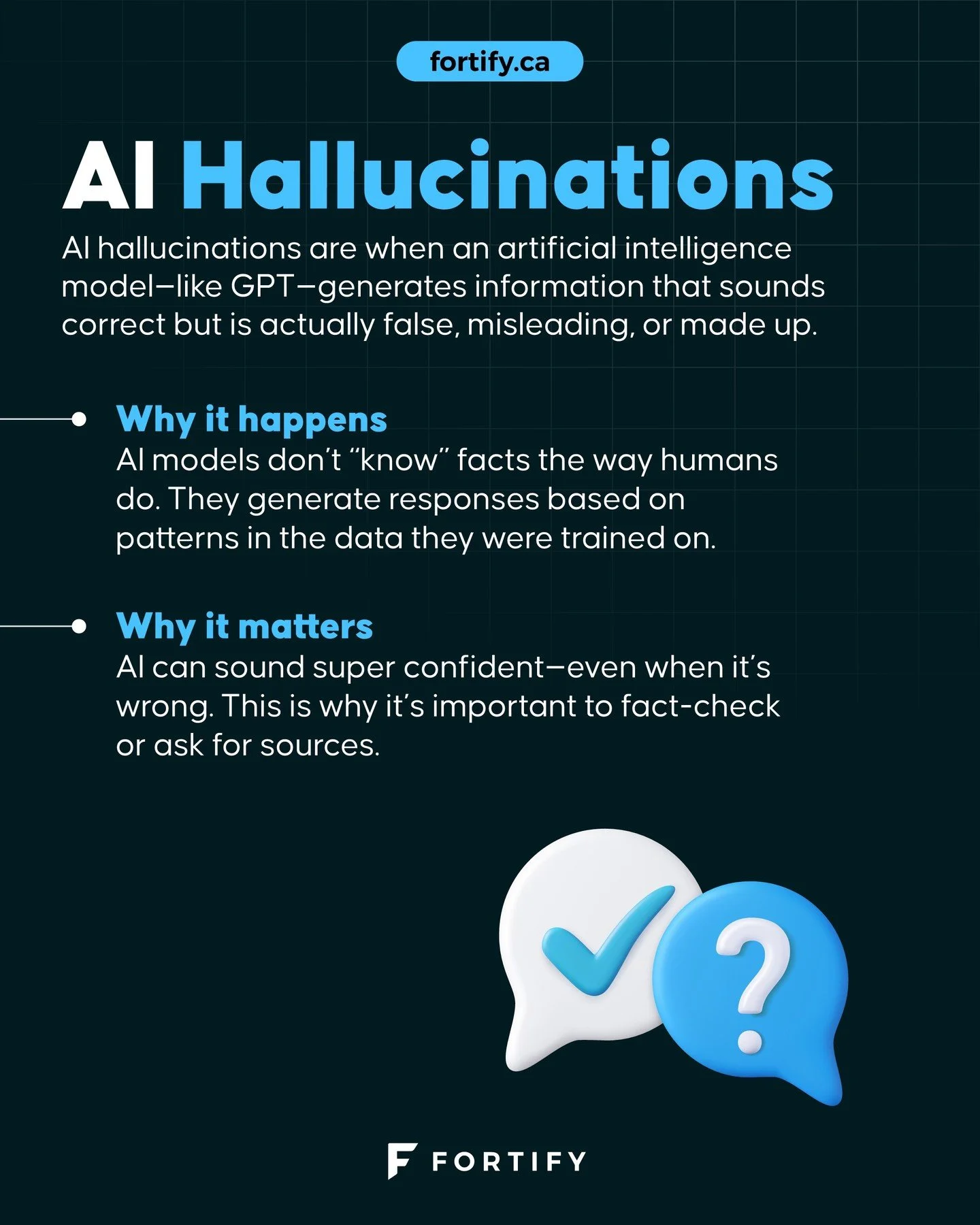 Ever had an AI give you an answer that sounded right but was totally wrong? That&rsquo;s called a hallucination.


Even the most advanced AI can get things wrong sometimes. So it&rsquo;s always smart to double-check and treat it like a helpful assis