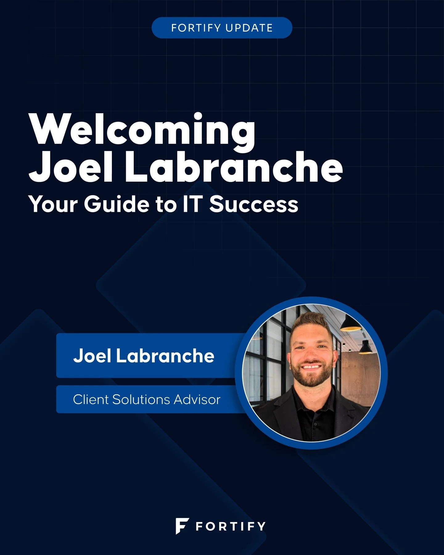 Fortify Network Solutions is thrilled to welcome Joel Labranche, our new bilingual Client Solutions Advisor!

Joel brings 5 years of experience and a proven track record in full-cycle sales and consultative recruitment, having partnered with leaders 