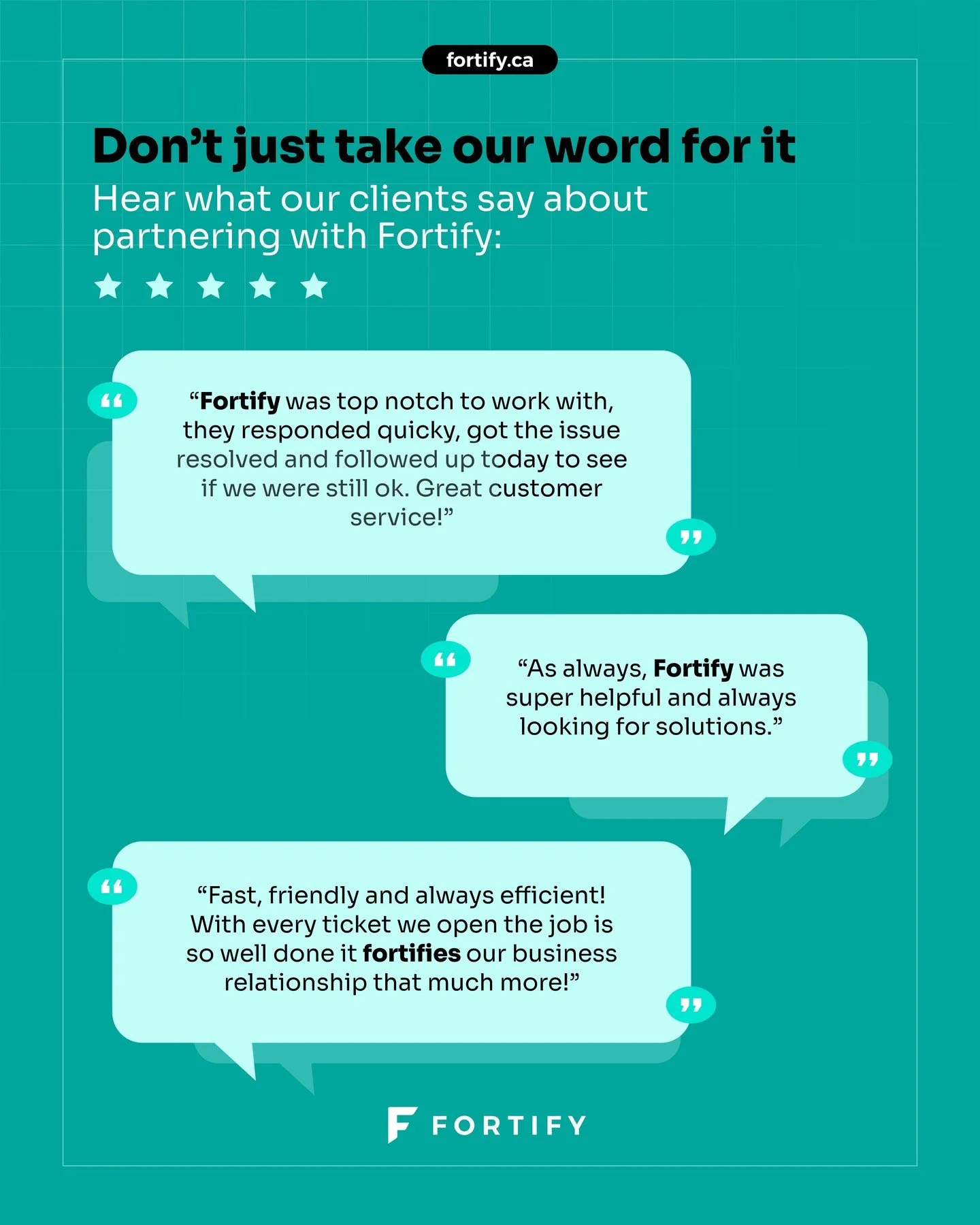 Want to see what the hype is about? ⭐️
 
Start your journey today at fortify.ca.
 
#technology #testimonials #ITSupport