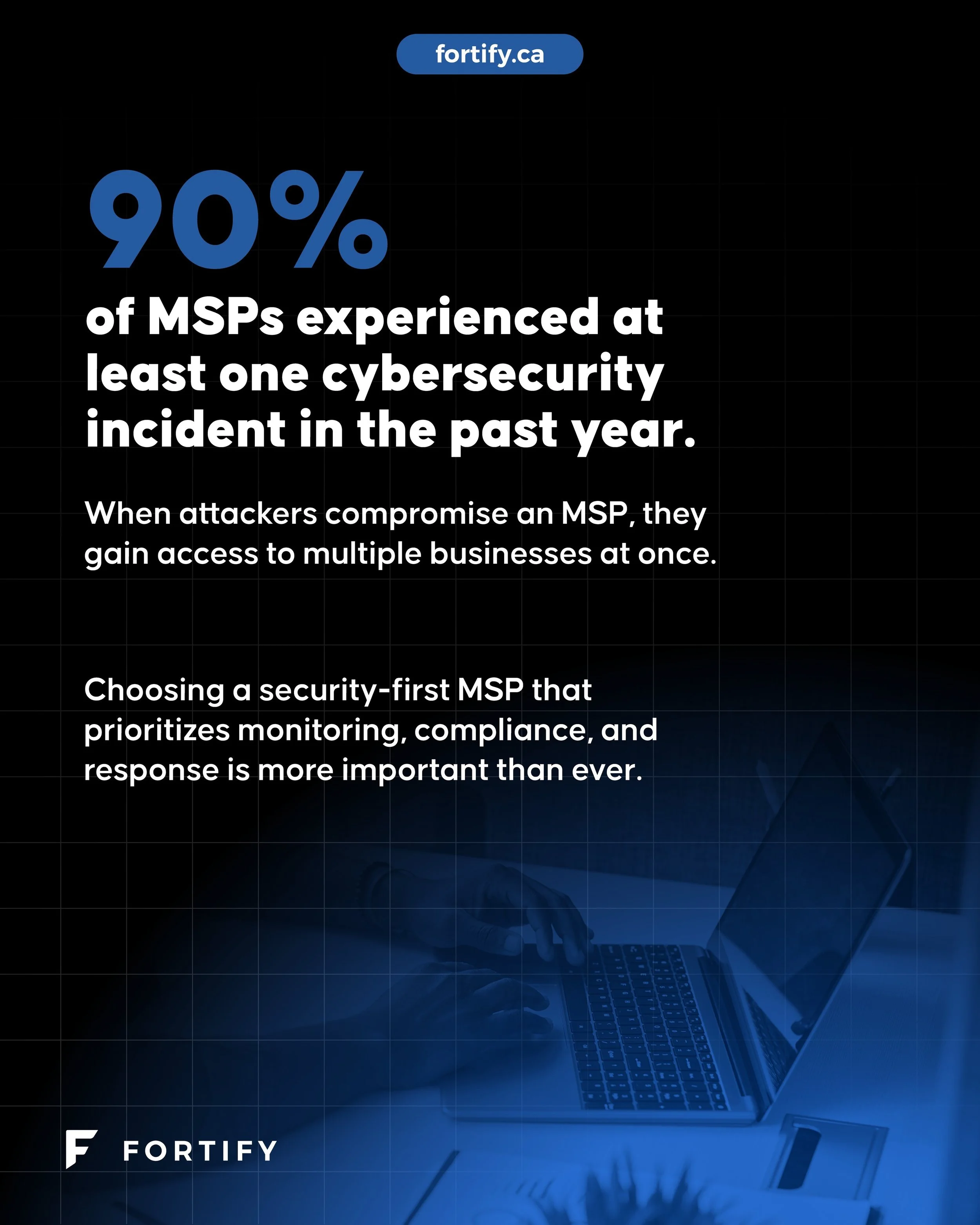 Not all MSPs are built the same. The security of your business is only as strong as the provider behind it.

If your MSP treats cybersecurity as an add-on, it may be time to rethink your strategy.

fortify.ca

#MSP #cybersecurity #EveryBusinessFortif
