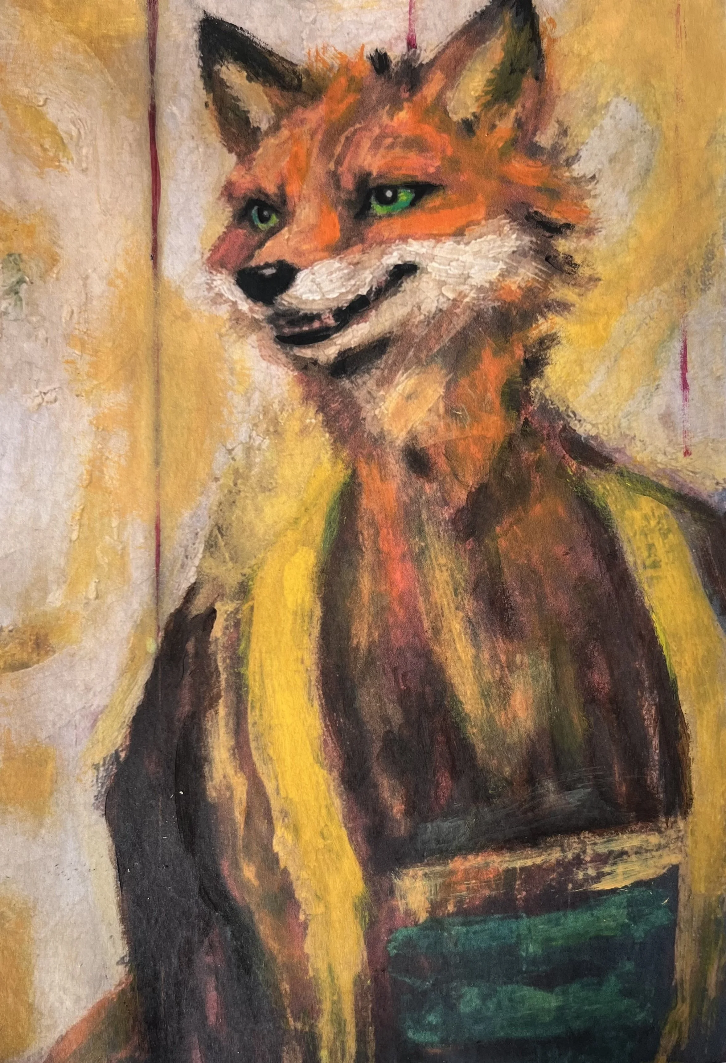 Lady into Fox | oil & acryl, 2026
