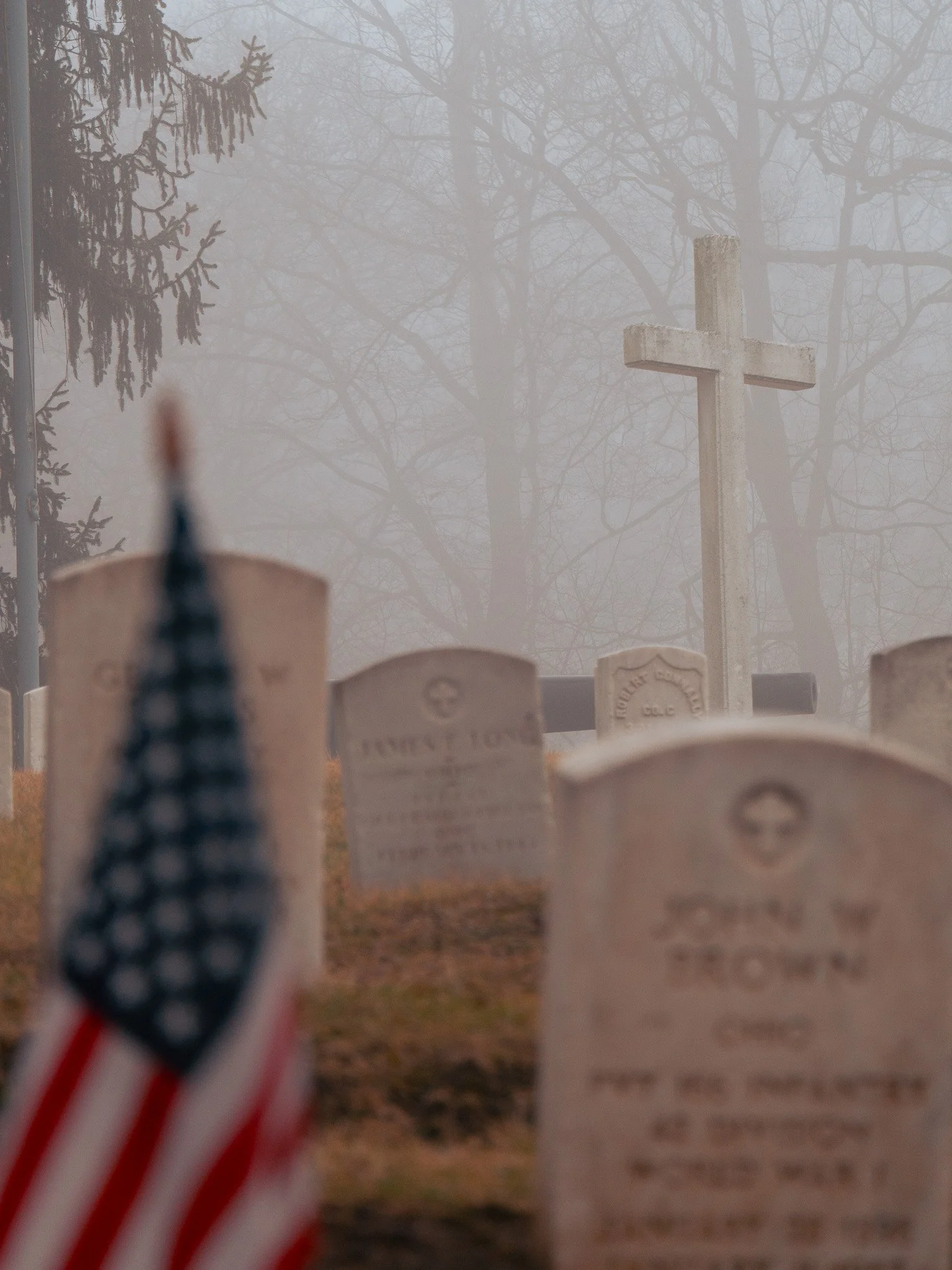 Cross in the Cemetery - Olympus E-p5 Review