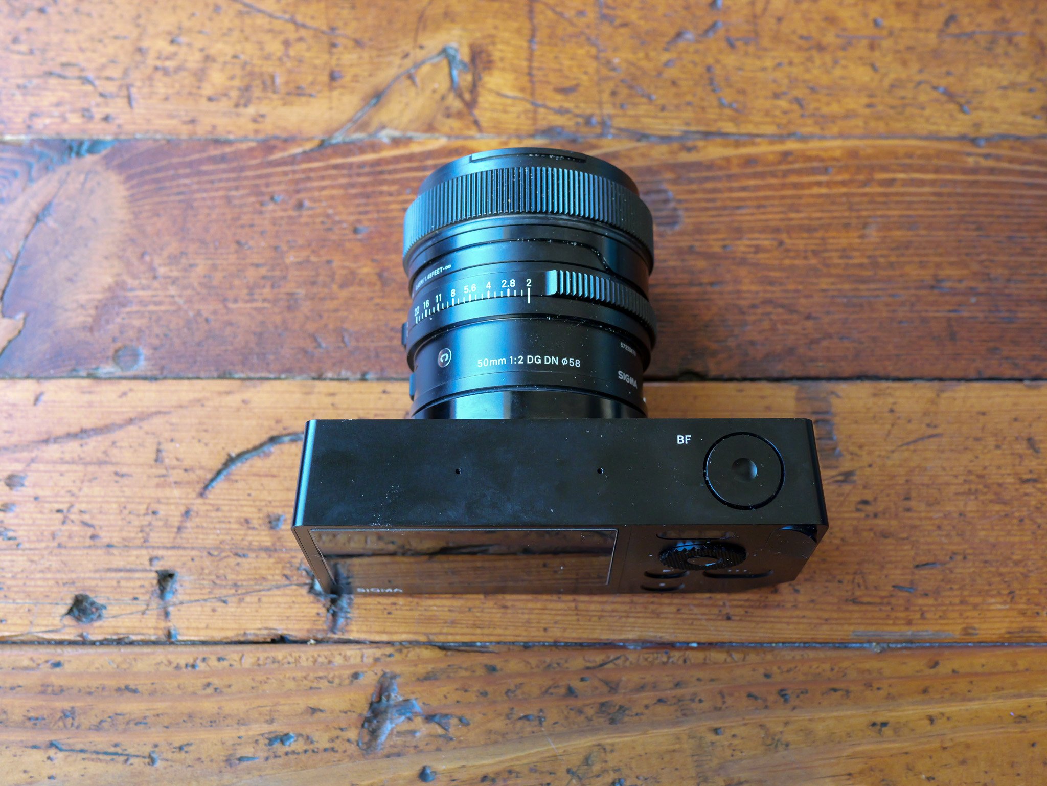 Sigma BF Top view