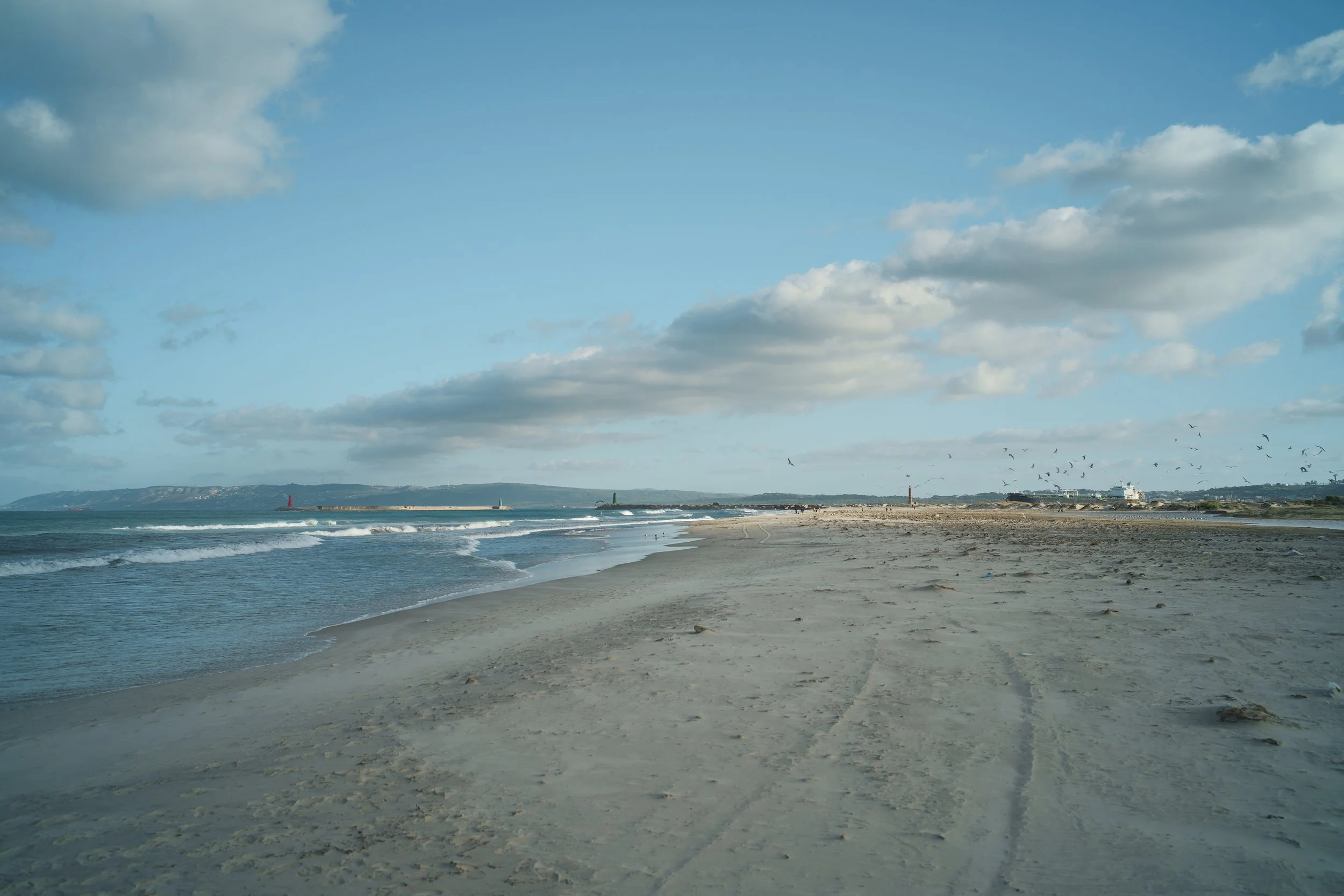 Beach in Bizerte - Sigma FP with "Something Blue" Film Simulation