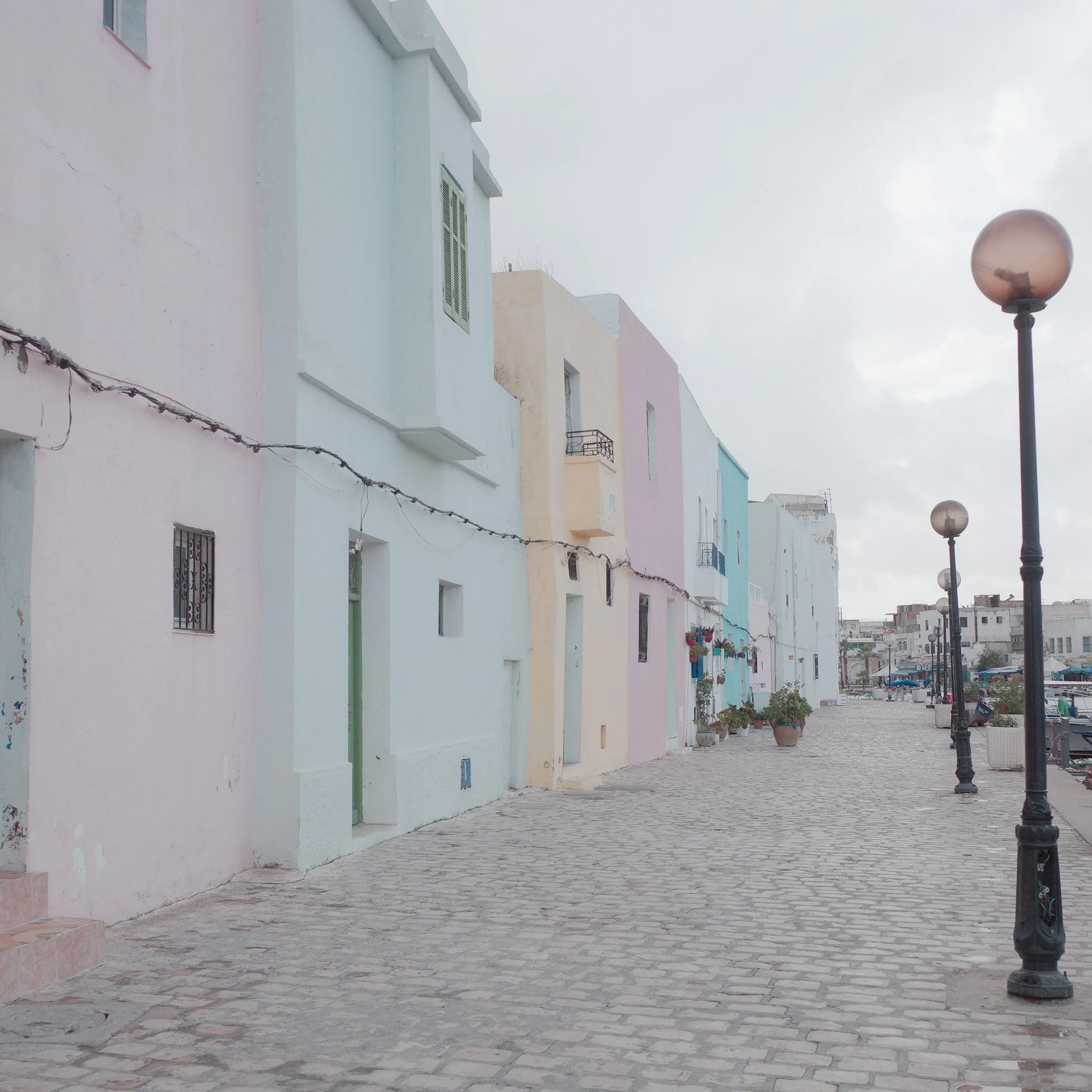 Pastel Buildings - Photographed with Ricoh GR III and Film Simulation