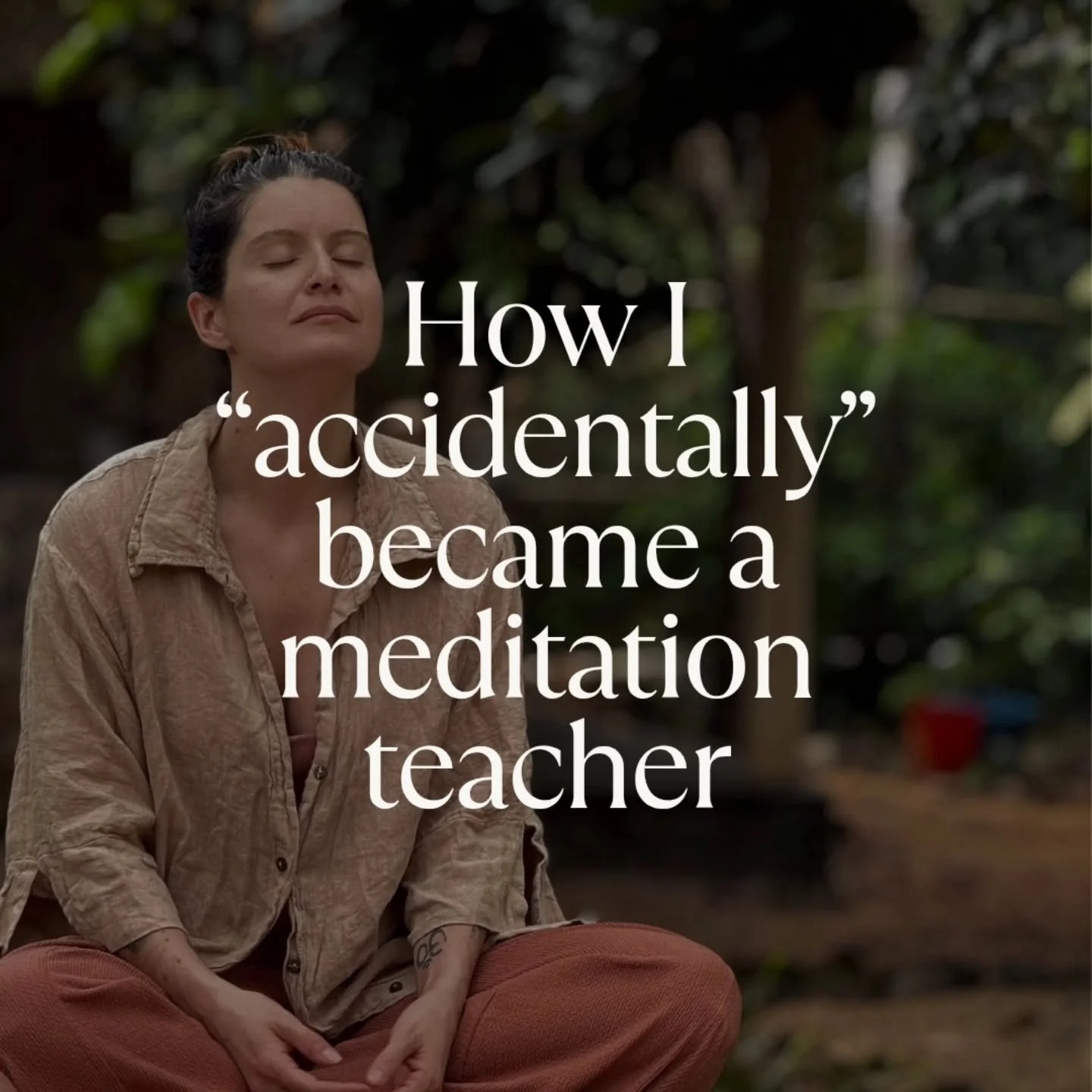 Sometimes the quiet calls you loudly. 

It throws you in the deep end with 24 people waiting your voice... in a quonset 😂

Is sharing meditation with others calling you too?

Next Meditation Teacher Training begins Nov 7-9 in Edmonton, AB.

Link is 