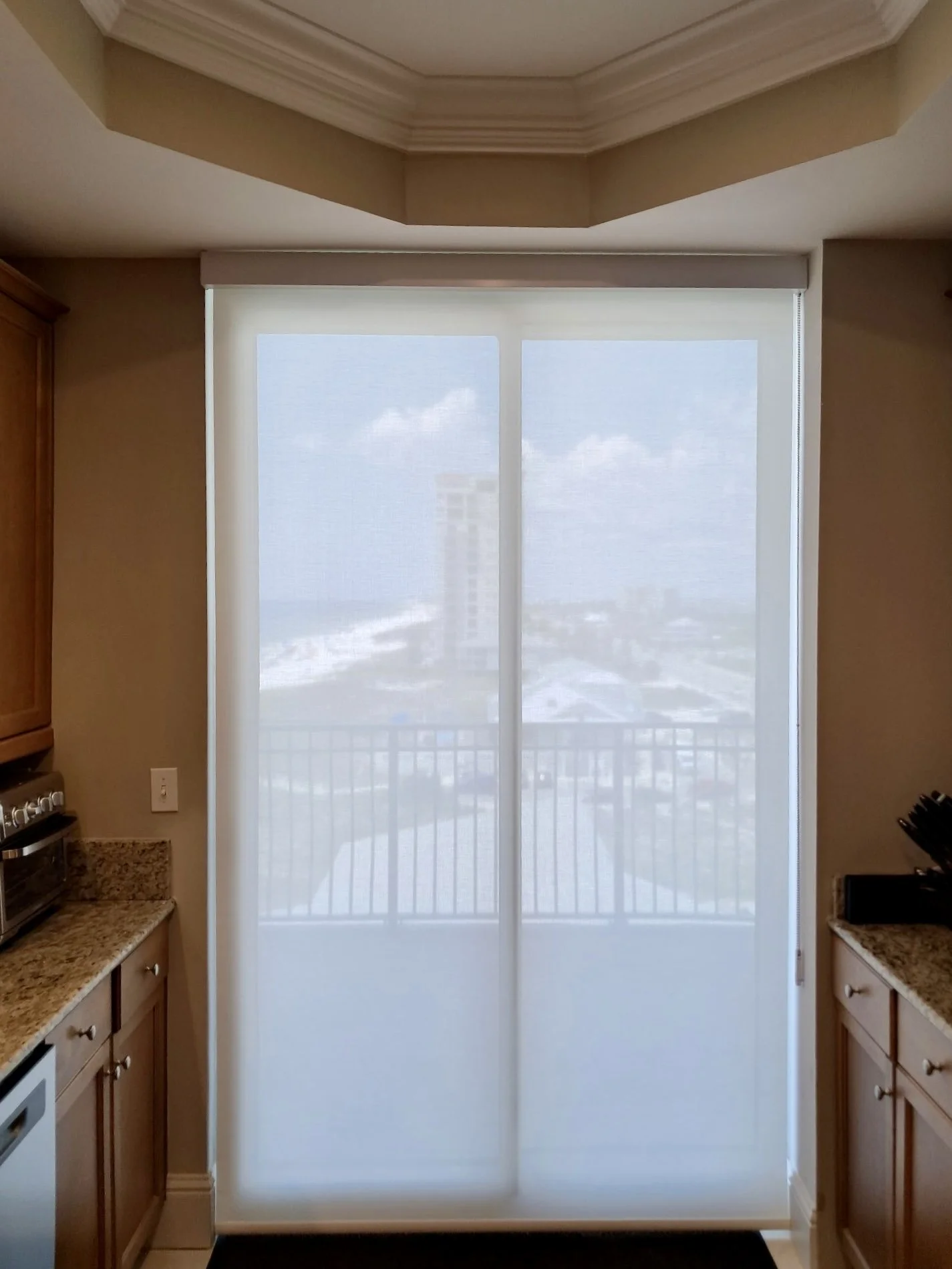 A custom shade in an Elberta home