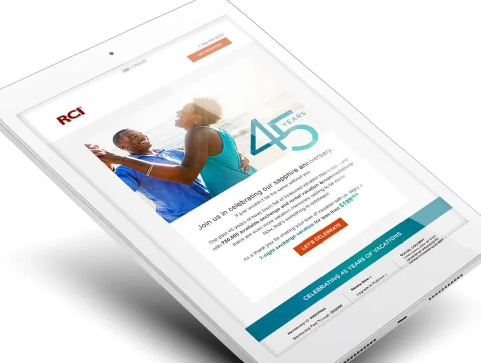 RCI's 45th Anniversary Branding