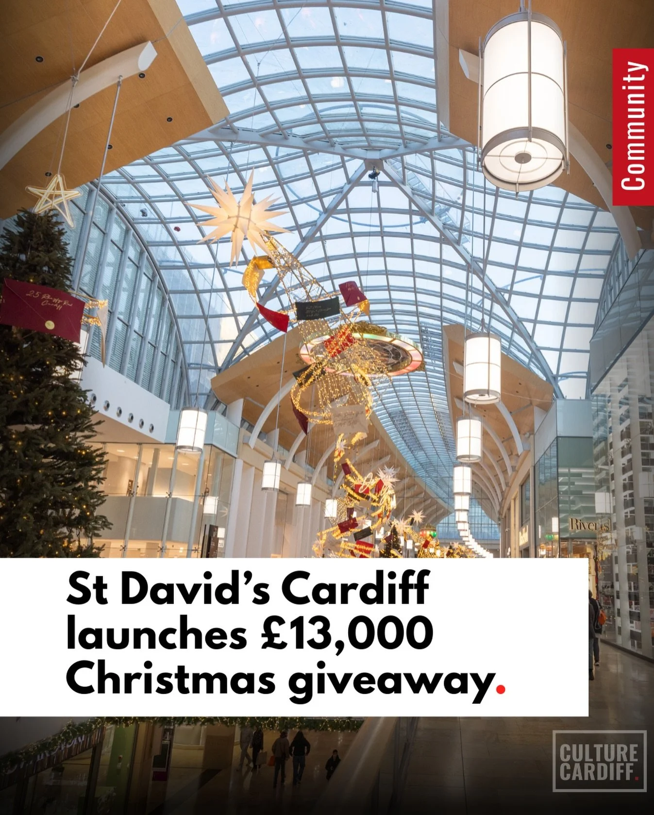 St David&rsquo;s is going big for Christmas this year 🎄

The city centre shopping destination has announced Win Your Wishmas - its biggest-ever festive giveaway, gifting a huge &pound;13,000 of Christmas shopping across one weekend.

On Saturday 13 