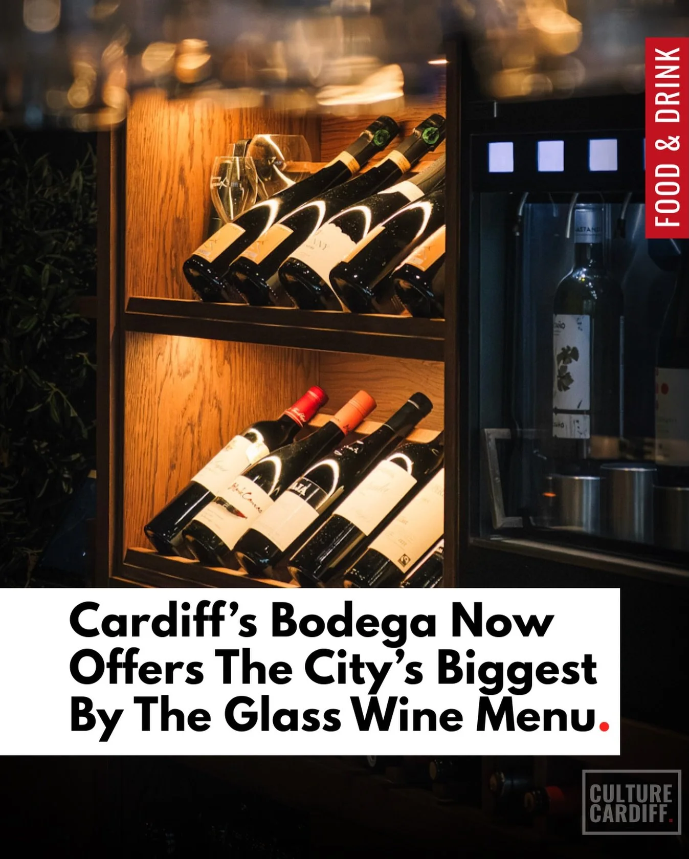 Bodega has quietly become one of Cardiff&rsquo;s most interesting places to drink. Known for its fire-cooked Mediterranean small plates, the neighbourhood favourite is now pouring the largest by-the-glass wine list in the city.🍷

The menu is updated