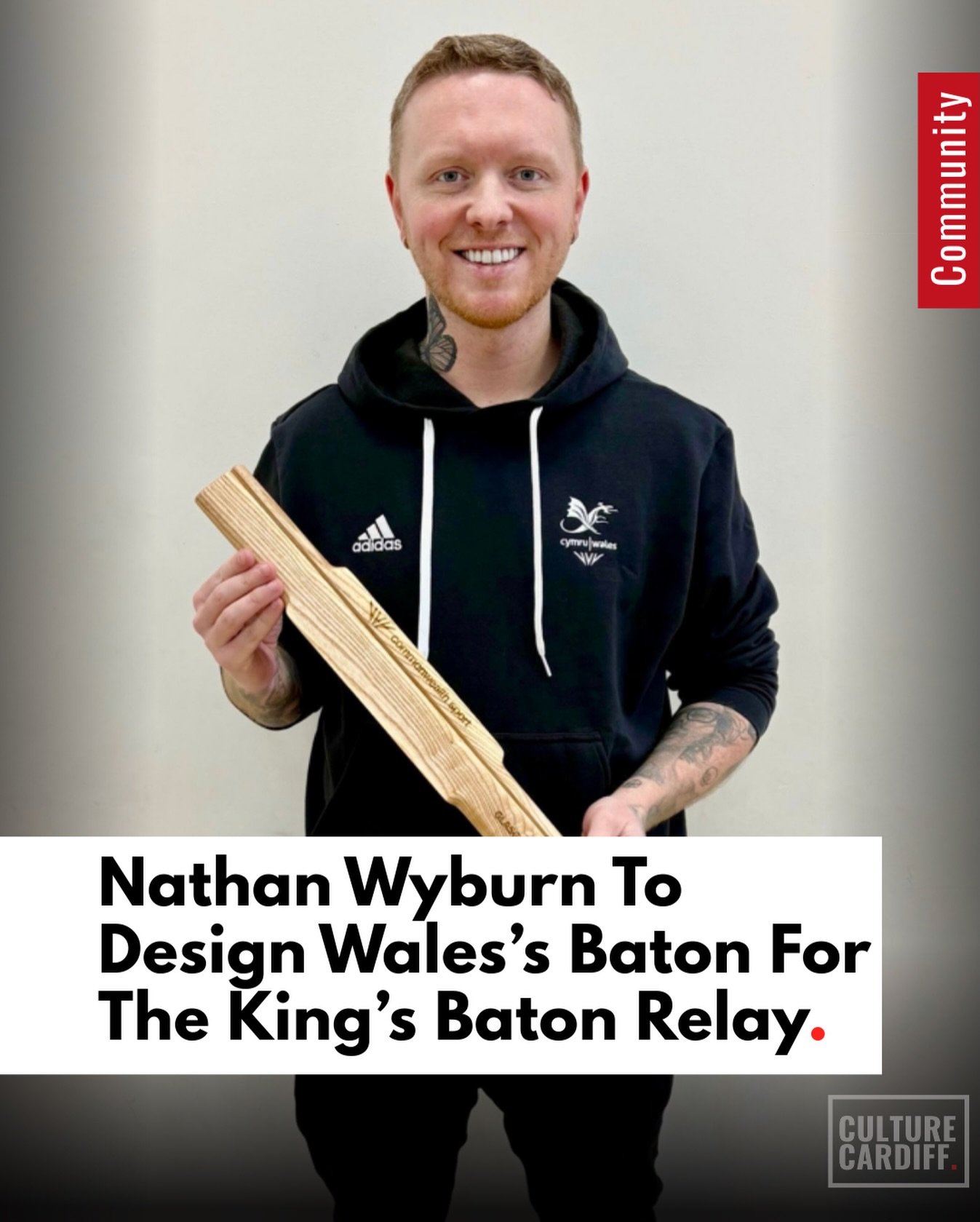 Welsh artist Nathan Wyburn will be the talented designer behind the Welsh Baton ahead of the King&rsquo;s Baton Relay. The relay is due to take place across Wales from the 19th until the 24th of June and will be a celebration of Welsh heritage, cultu