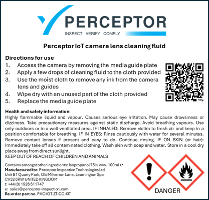Example chemicals label
