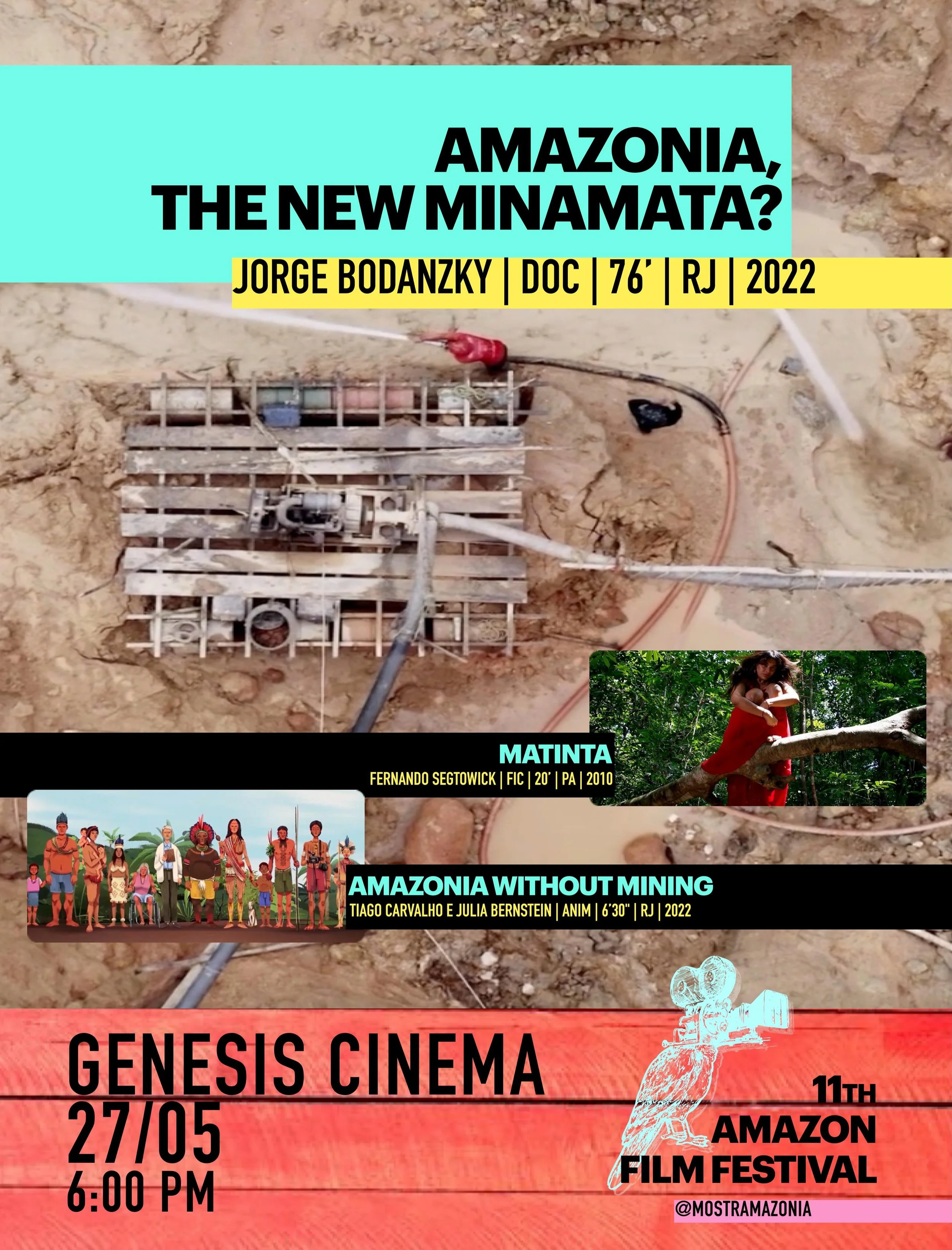 Join us for the opening of The Amazon Film Festival on the 27th at Genesis Cinema! 🌳💚

The Munduruku people are suffering from high levels of mercury contamination, traditionally linked to gold mining.

The story bears a resemblance to that of the 