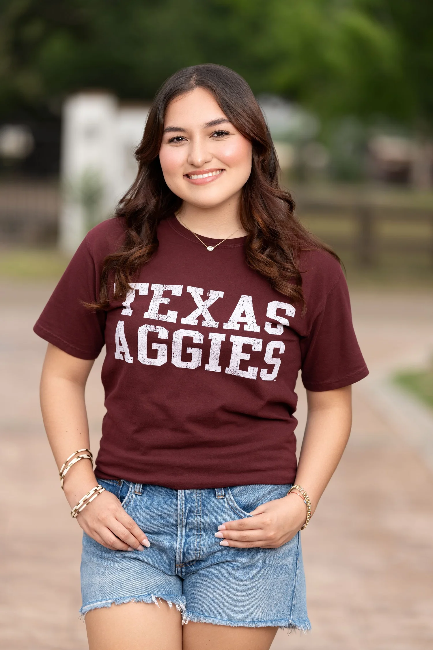 Texas A&M senior portrait in College Station