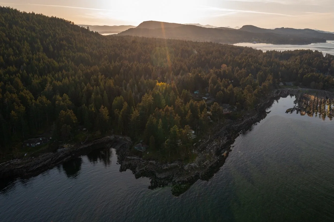 LOOKOUT HOUSE BY MEASURED ARCHITECTURE

Set along the shoreline of Mayne Island, this rare waterfront offering presents the opportunity to acquire two neighbouring properties&mdash;579 and 581 Bayview and combine them into a singular coastal estate. 