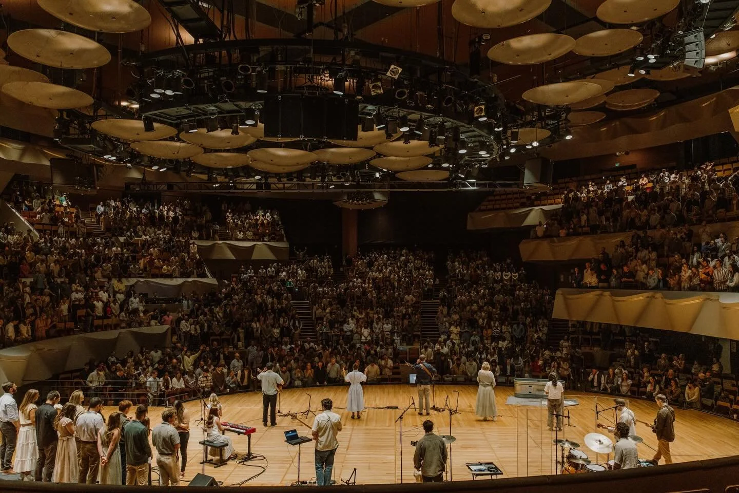 Easter at Boettcher Hall. What a glorious morning worshipping the resurrected Jesus with The Heights family and so many guests. Death is dead. There&rsquo;s nothing better to celebrate.