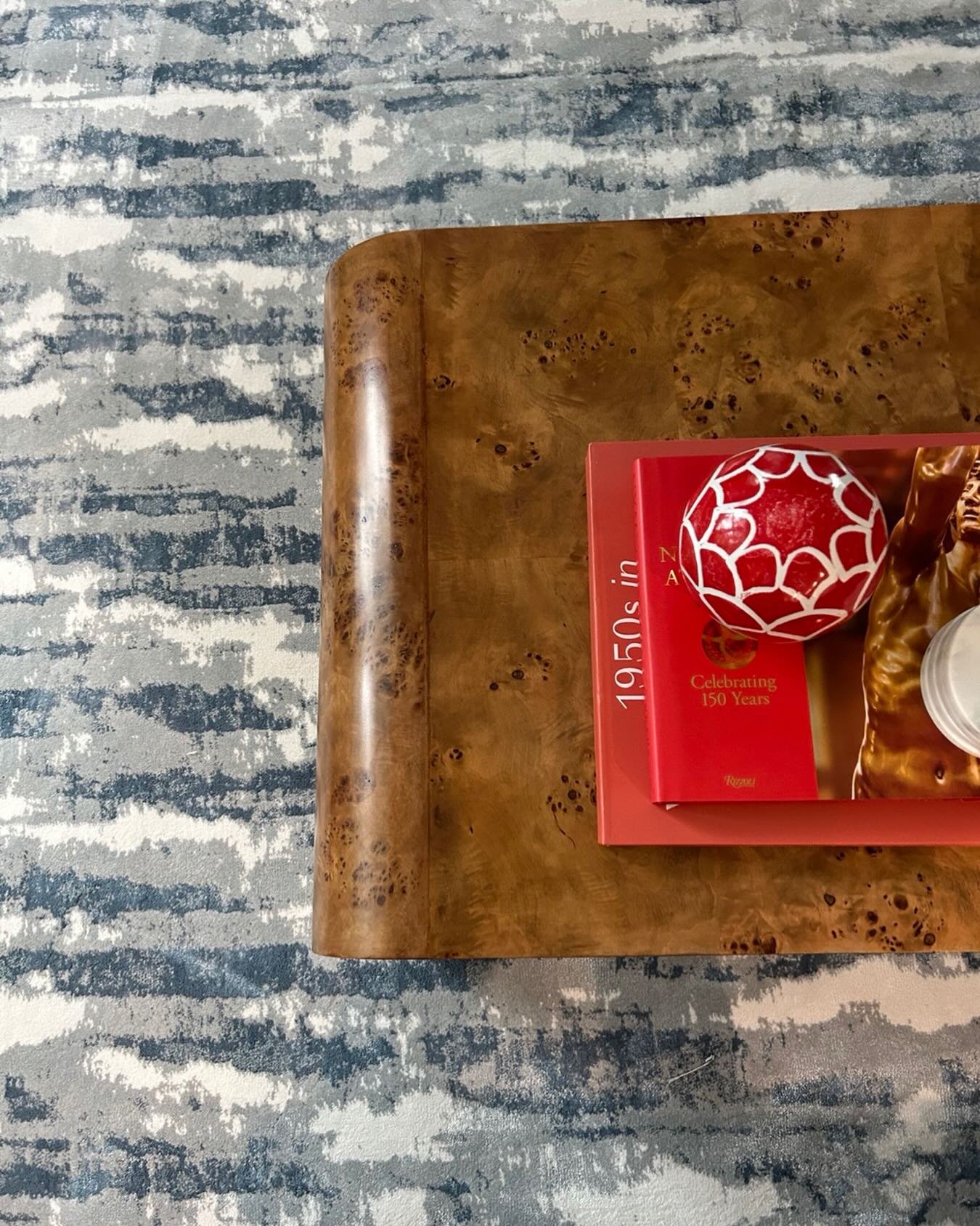 A view from above&hellip;flashback from a project we did a few years ago in Westchester county. Loved the blue, red and cream hues we used throughout the spaces. #bxvdesign #customdesign #design #interiors #dimackdesigns