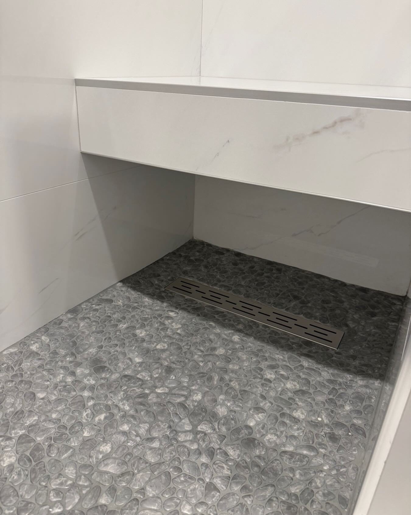 Loved the work we did at one of latest Delray Beach projects. Complete renovation of the entire 3 bed/ 3 bath condo our clients had recently bought. This is a closeup of one of the shower areas&hellip;🛁 #loveyourhome #renovate #delraybeach #dmdteam 