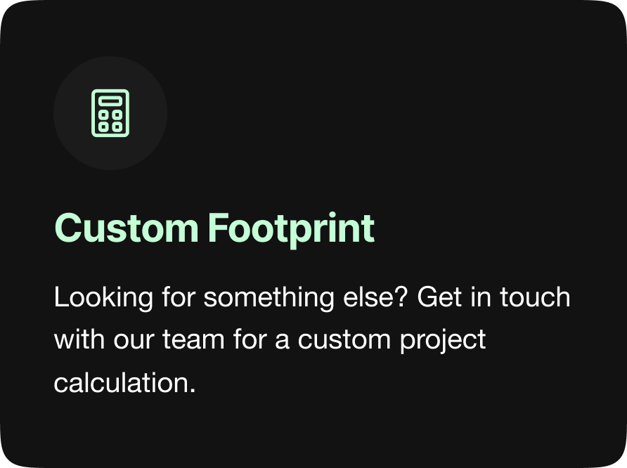 Custom Carbon Footprint