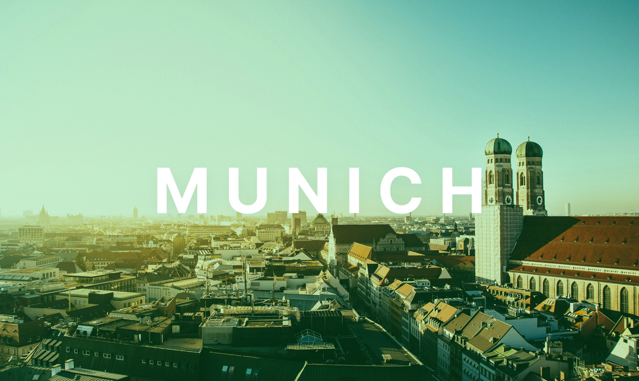 Munich skyline with the Frauenkirche