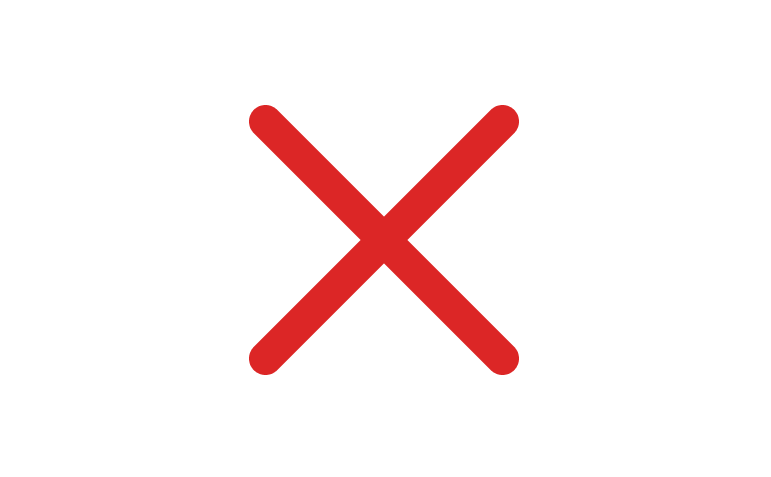 red cross mark symbol