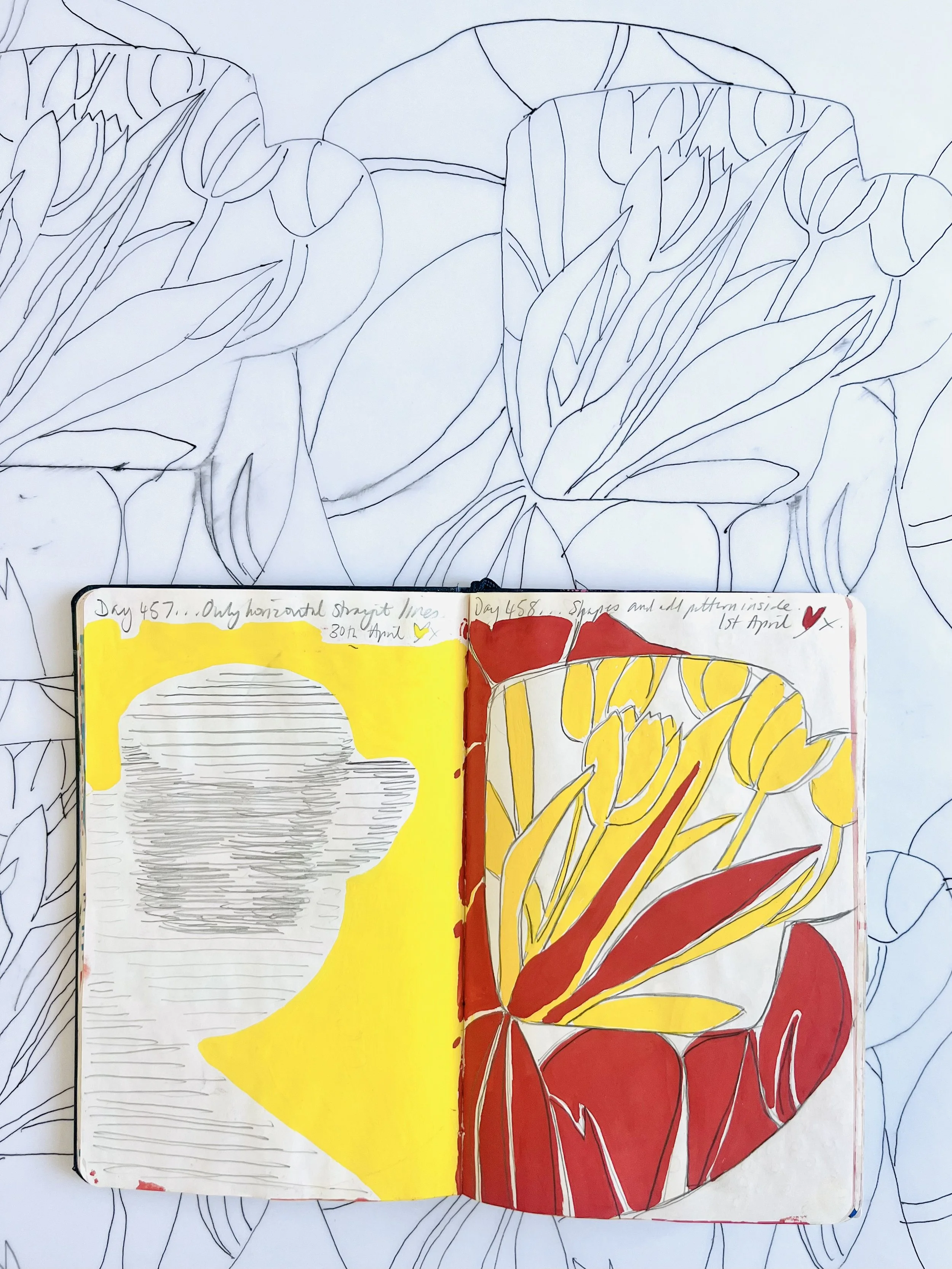 Making a Textile Collection. Week 4 — From Drawing to Design