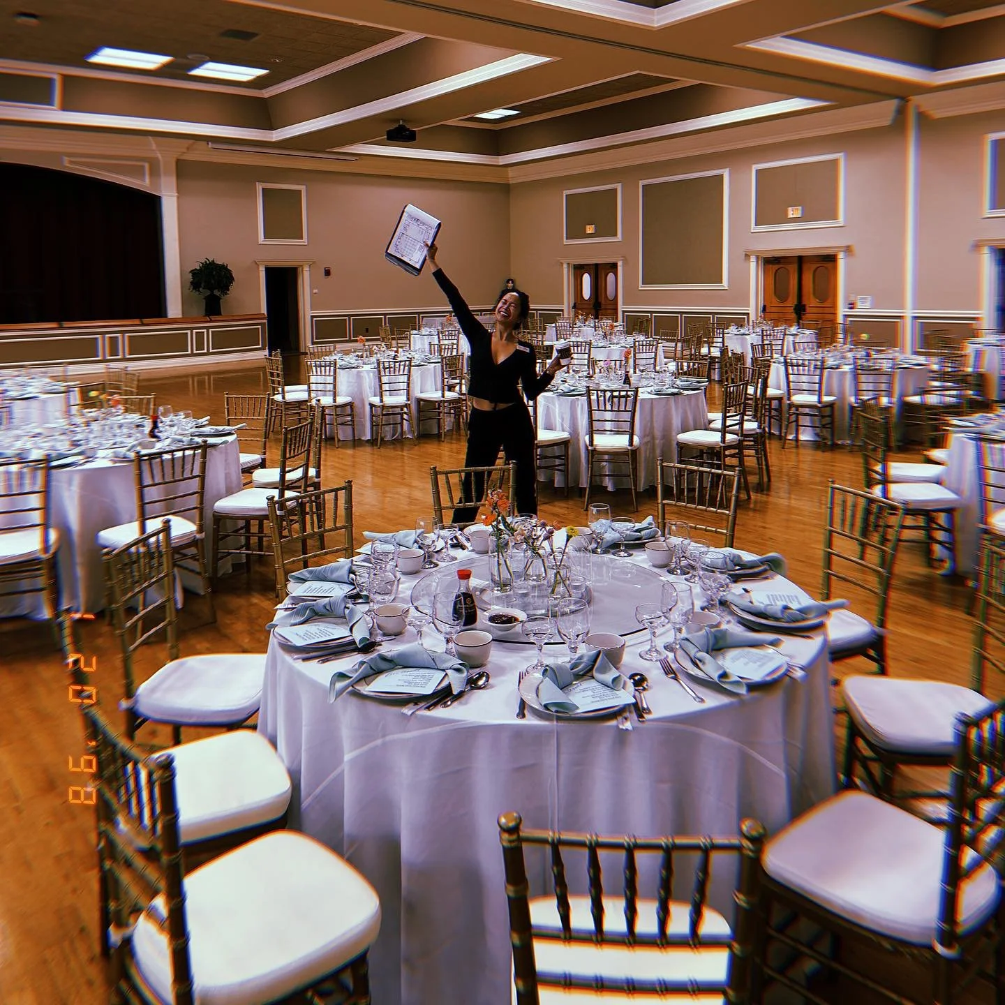 ✨the moment when everything is set &amp; the party&rsquo;s about to begin✨

Coordination @flawlessfetes // @mindfulmoveswithalexis 
Photography @carolynrowephotography 
Videography @cornerstone.crtv 
Venue Higgins Hall
Florals @bluehousefloralstampa 