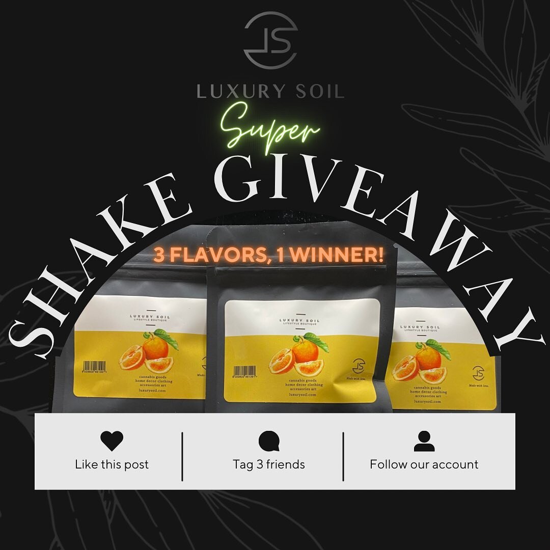 IT&rsquo;S THAT TIME AGAIN!!! But bigger this time! The lucky winner will get 3 (Sz Small) flavors of shake 😁 

RULES FOR ENTRY: 
&hearts;️ Like this post
💭 Tag 3 friends
👤 Follow account @luxurysoil 

🏆 WINNER CHOSEN FRIDAY 6/16! 
.
We 🫶🏽 our 