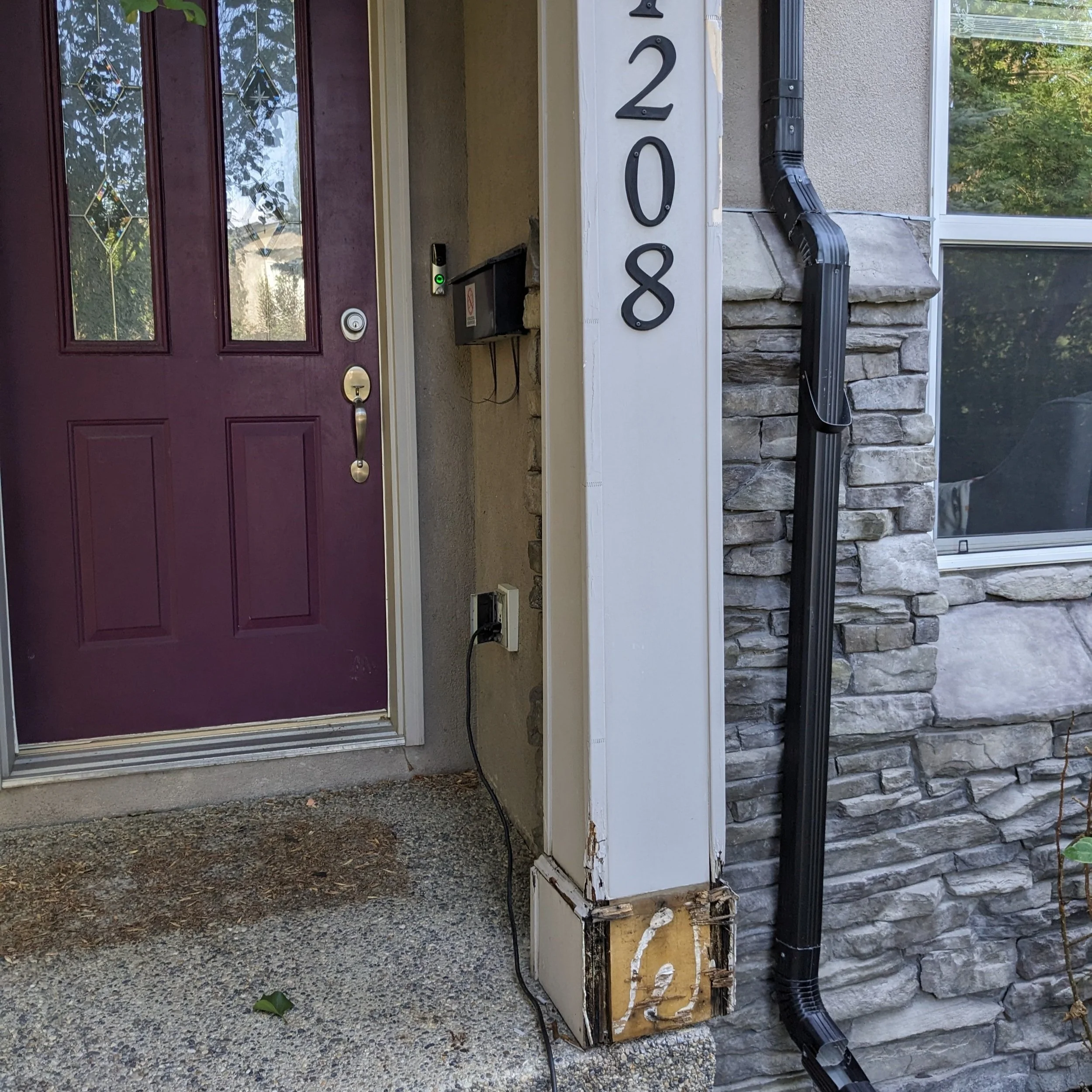 Before - Entrance Post