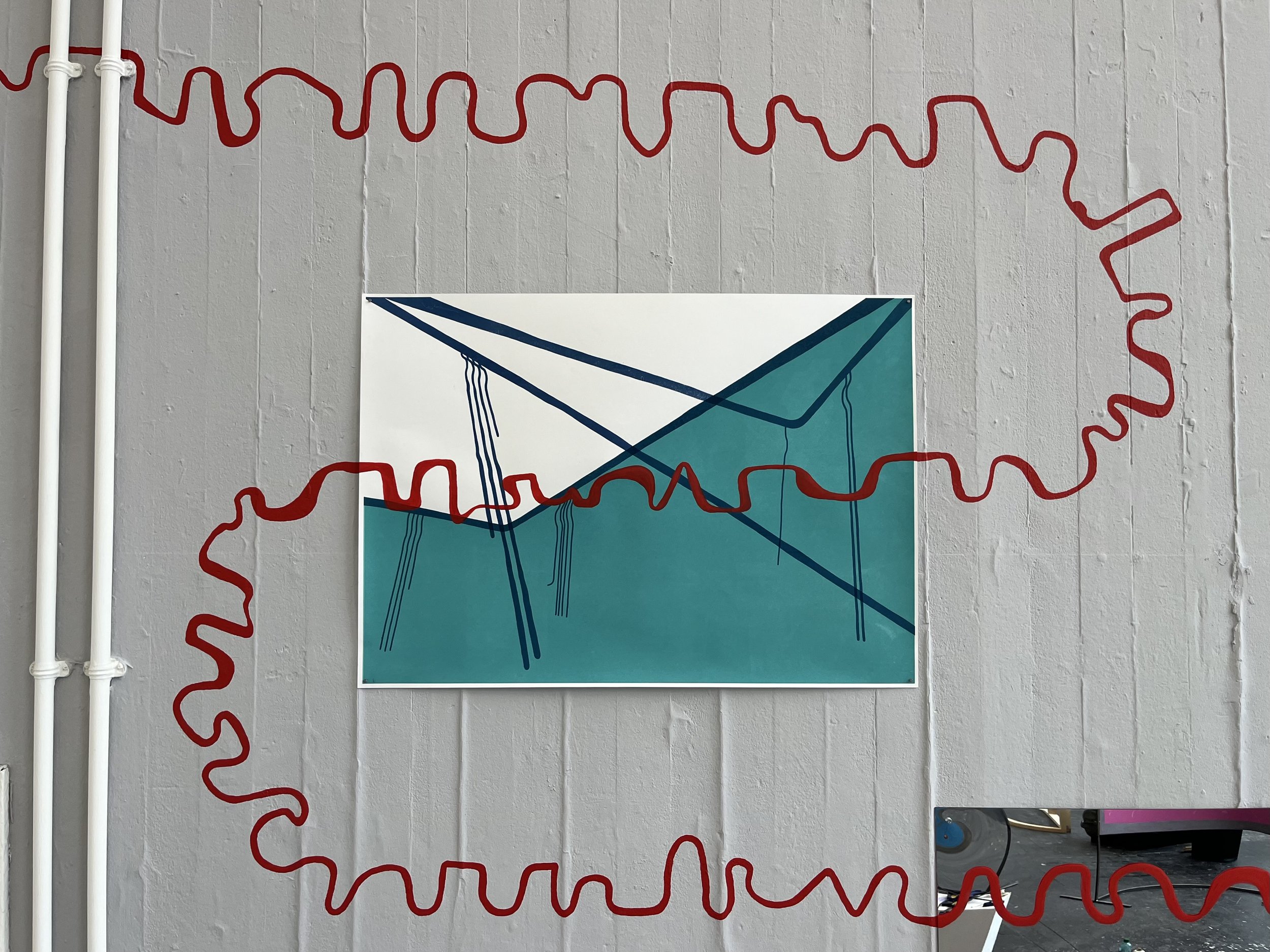 Edinburgh College of Art Degree Show 2024, installation view of 'Look Around you'.