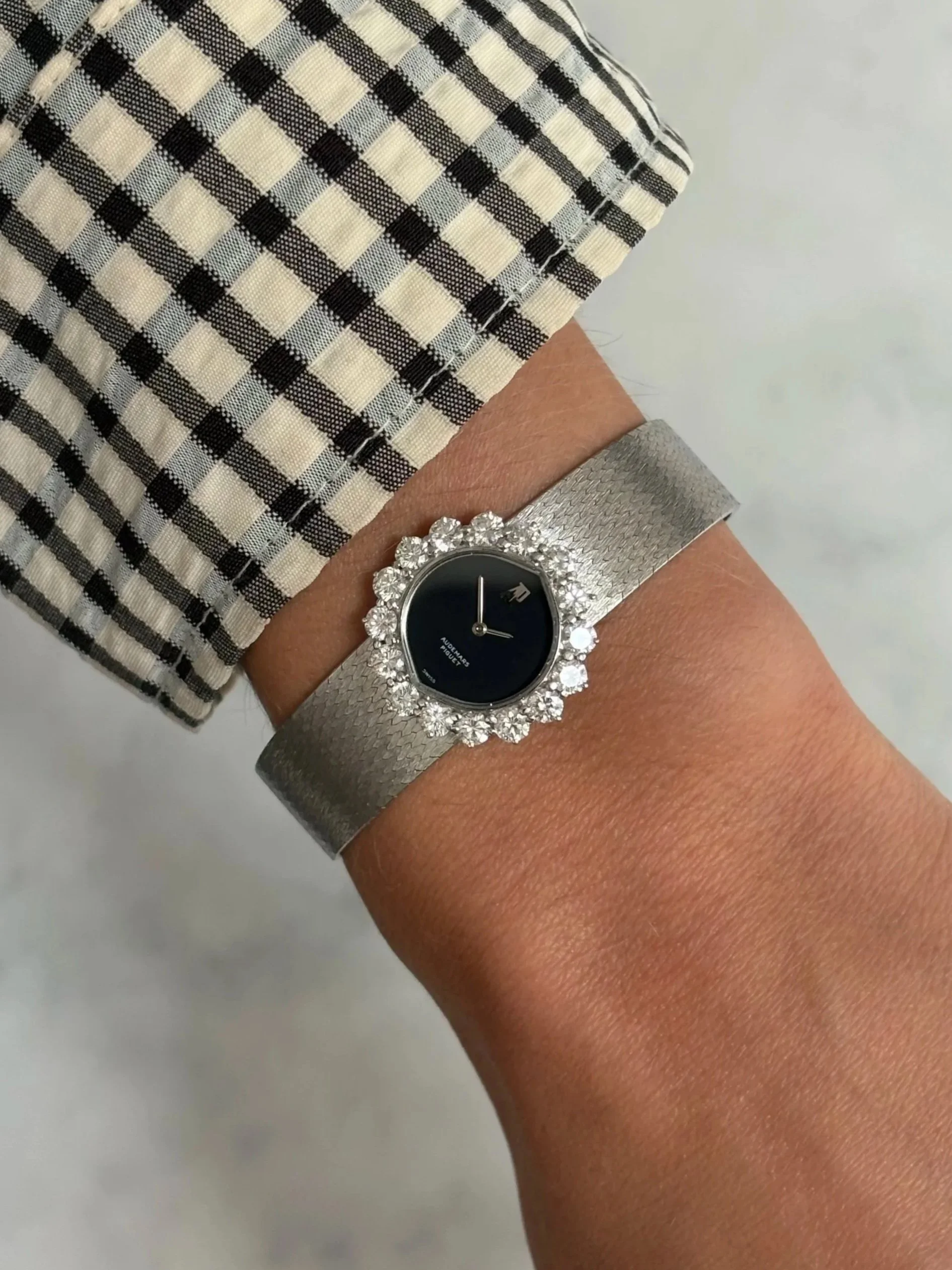 Audemars Piguet Cocktail Watch White Gold Lips Case & 2.5ct Diamond Set Bezel