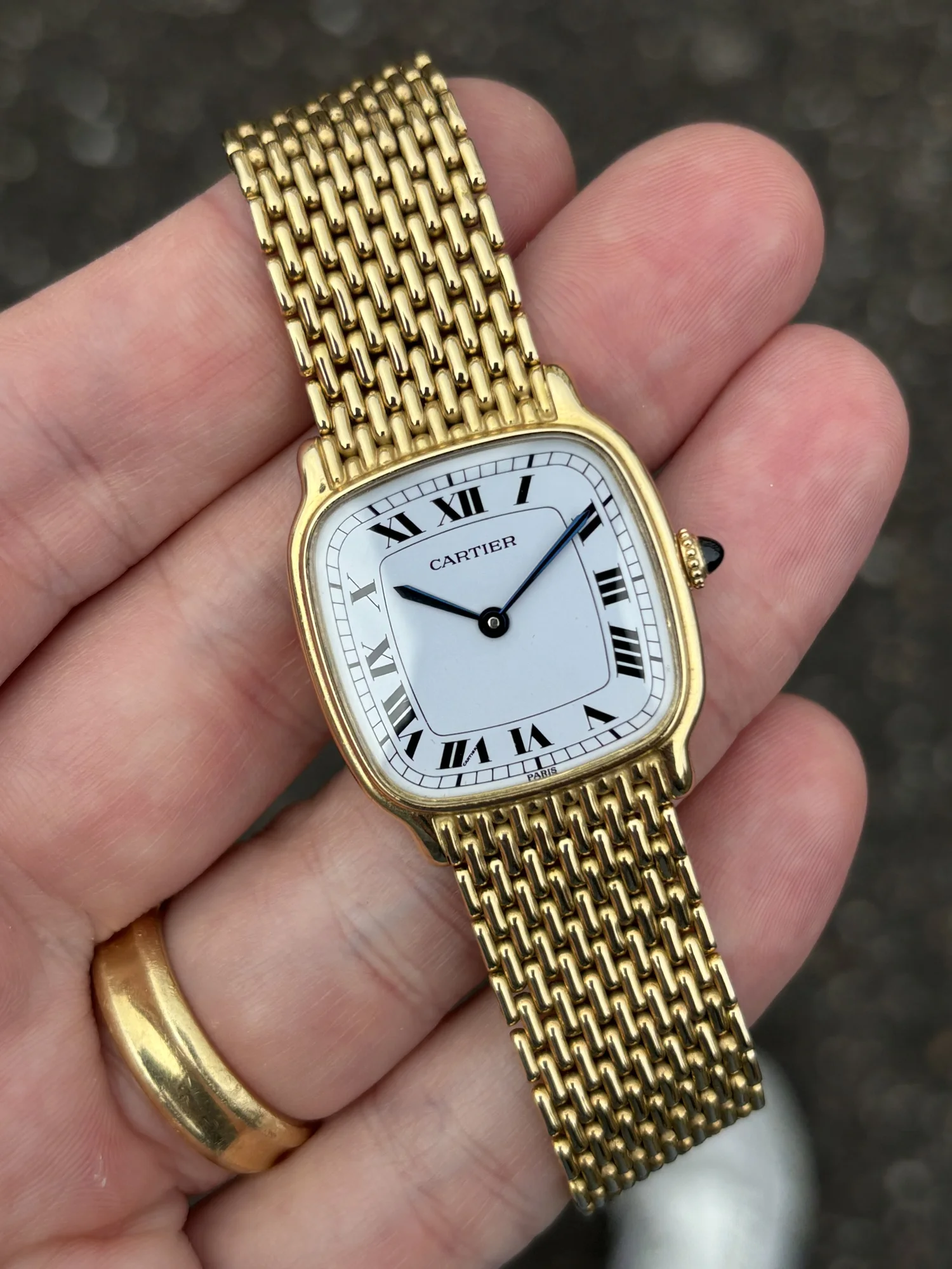 Cartier Chambord Yellow Gold 'Paris' Dial ref. 10715 — Doble
