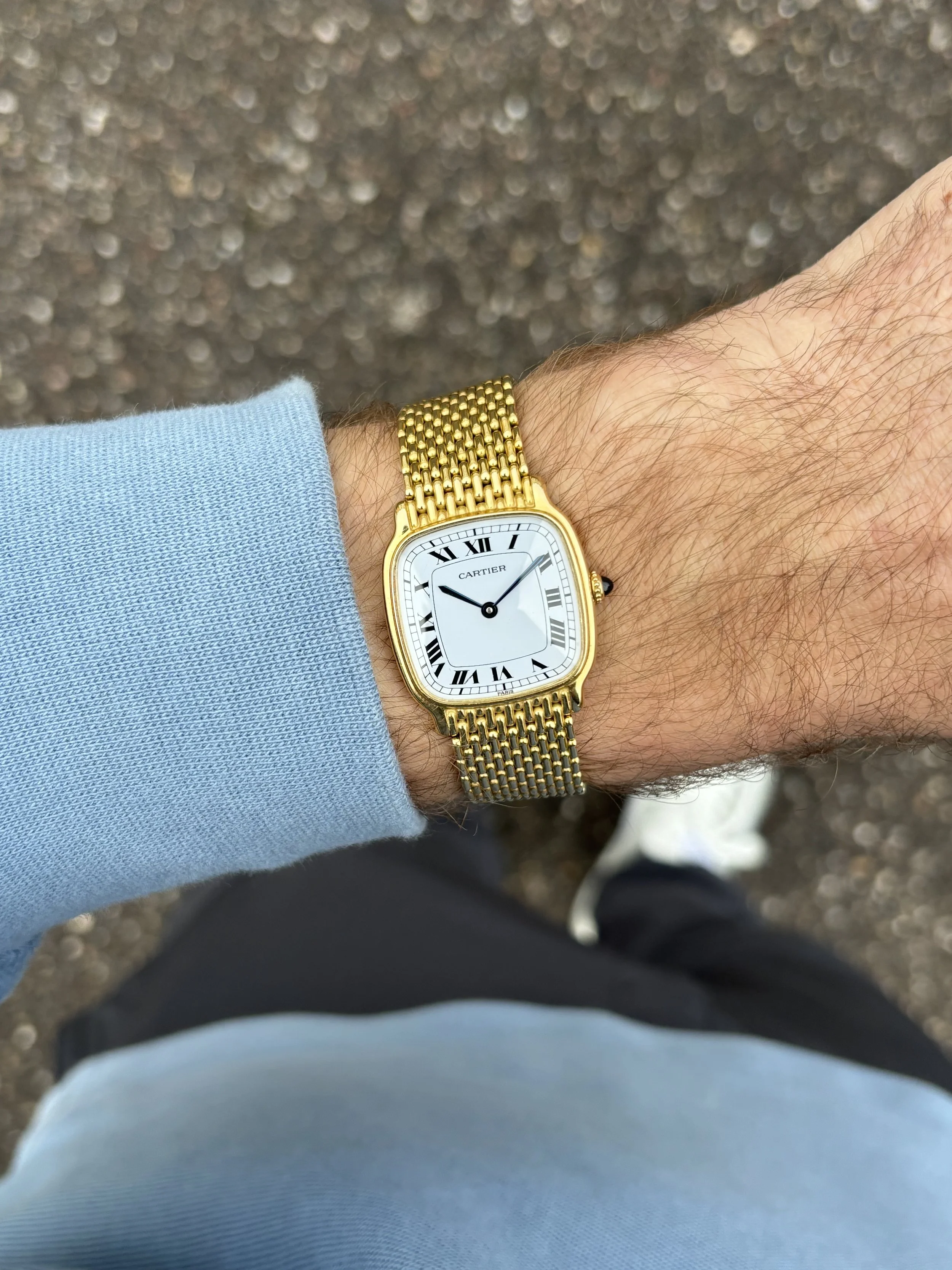 Cartier Chambord Yellow Gold 'Paris' Dial ref. 10715 — Doble