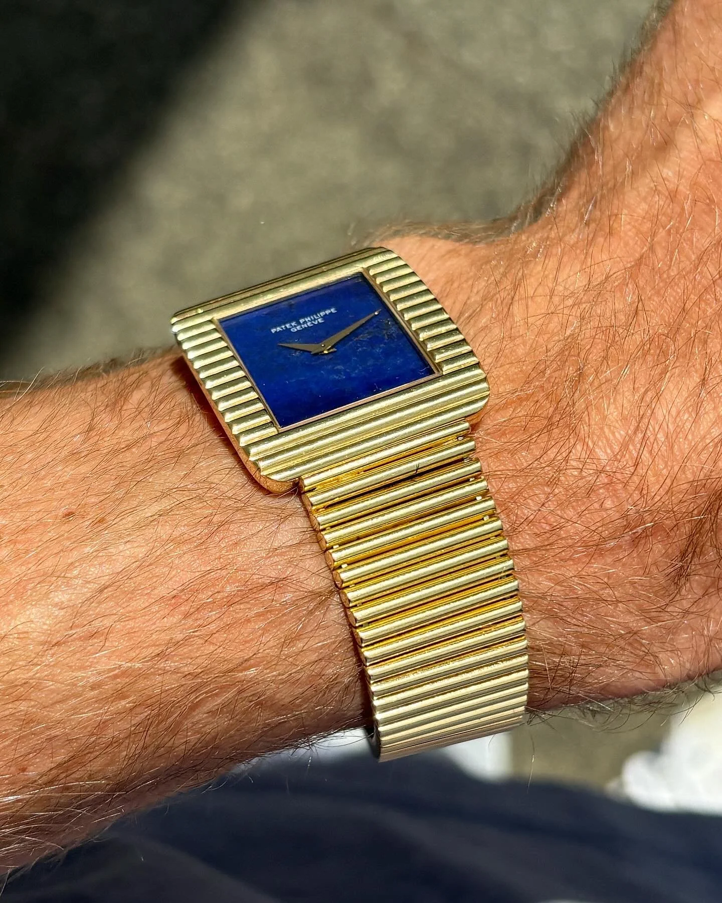 Patek Philippe Gondolo Yellow Gold 'Lapis' Dial w/ Archive ref