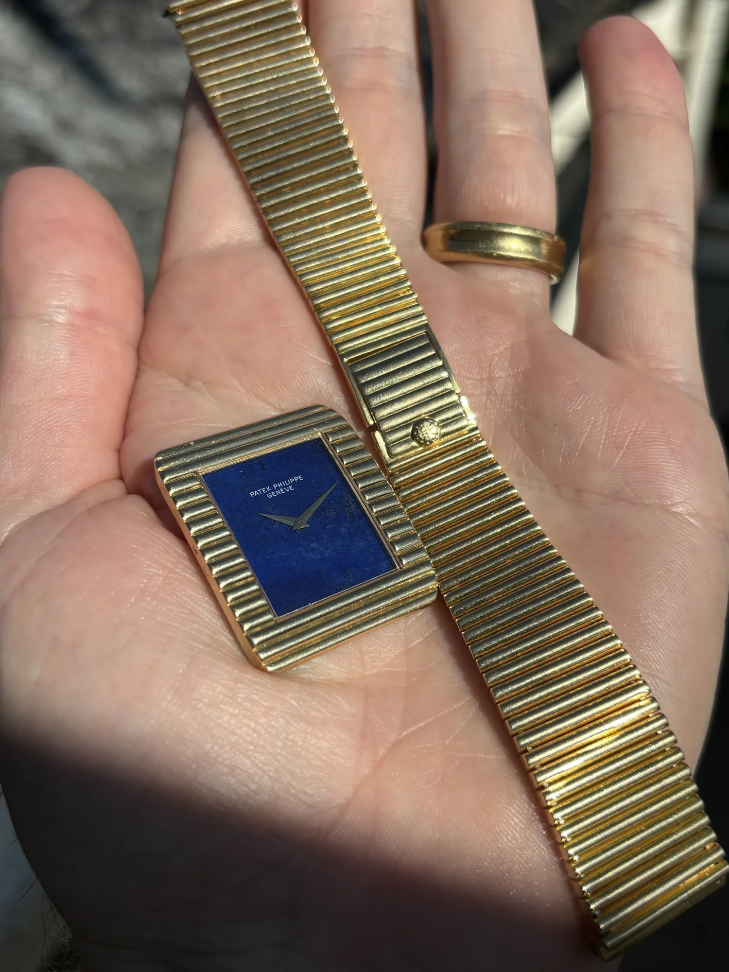 Patek Philippe Gondolo Yellow Gold 'Lapis' Dial w/ Archive ref